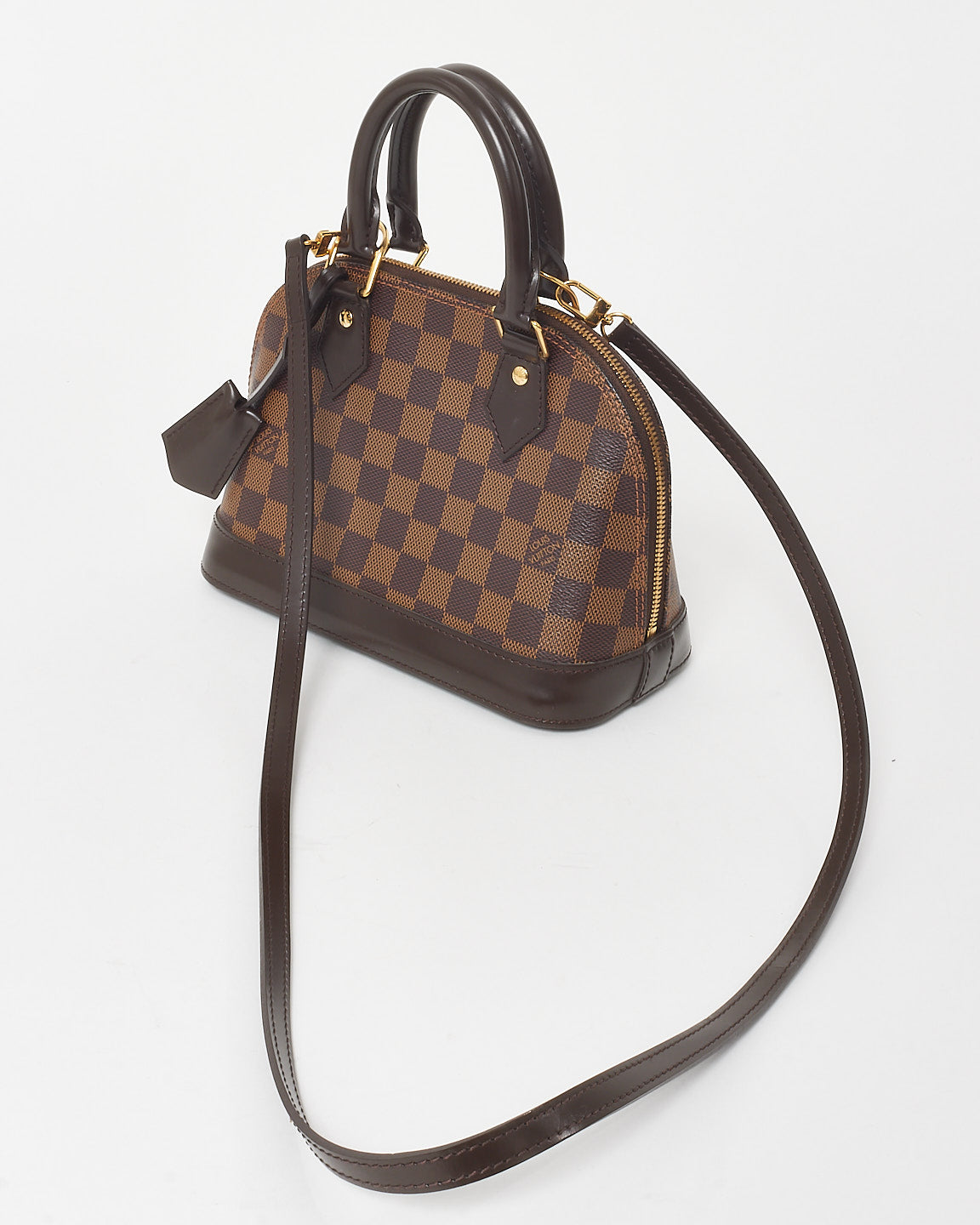 Louis Vuitton Damier Ebene Coated Canvas Alma BB Bag