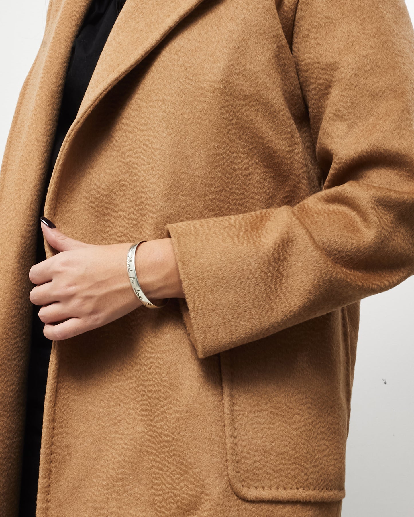 Gucci Silver "Blind For Love" Bangle Bracelet