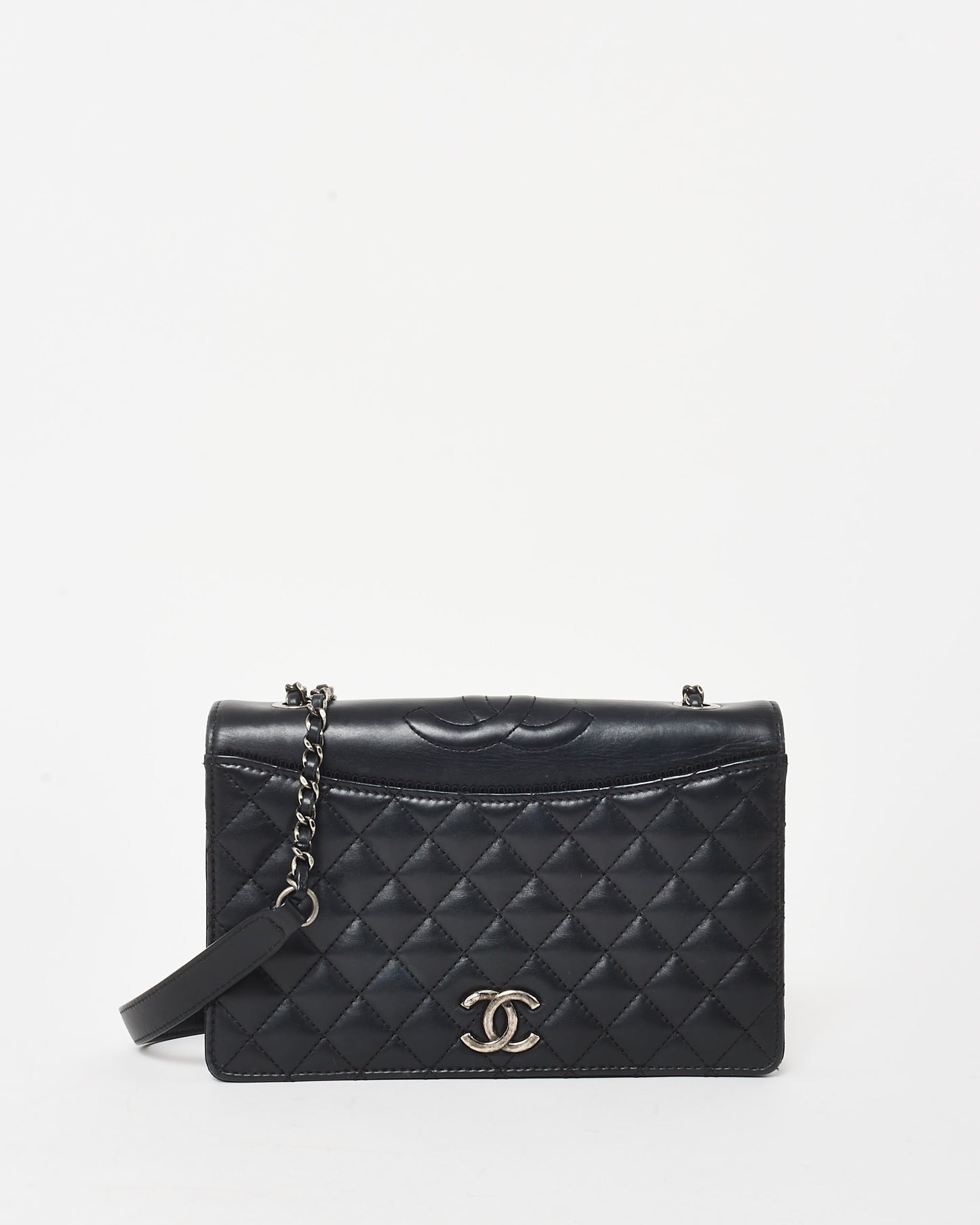 Chanel Black Lambskin Ballerina Flap Crossbody Bag