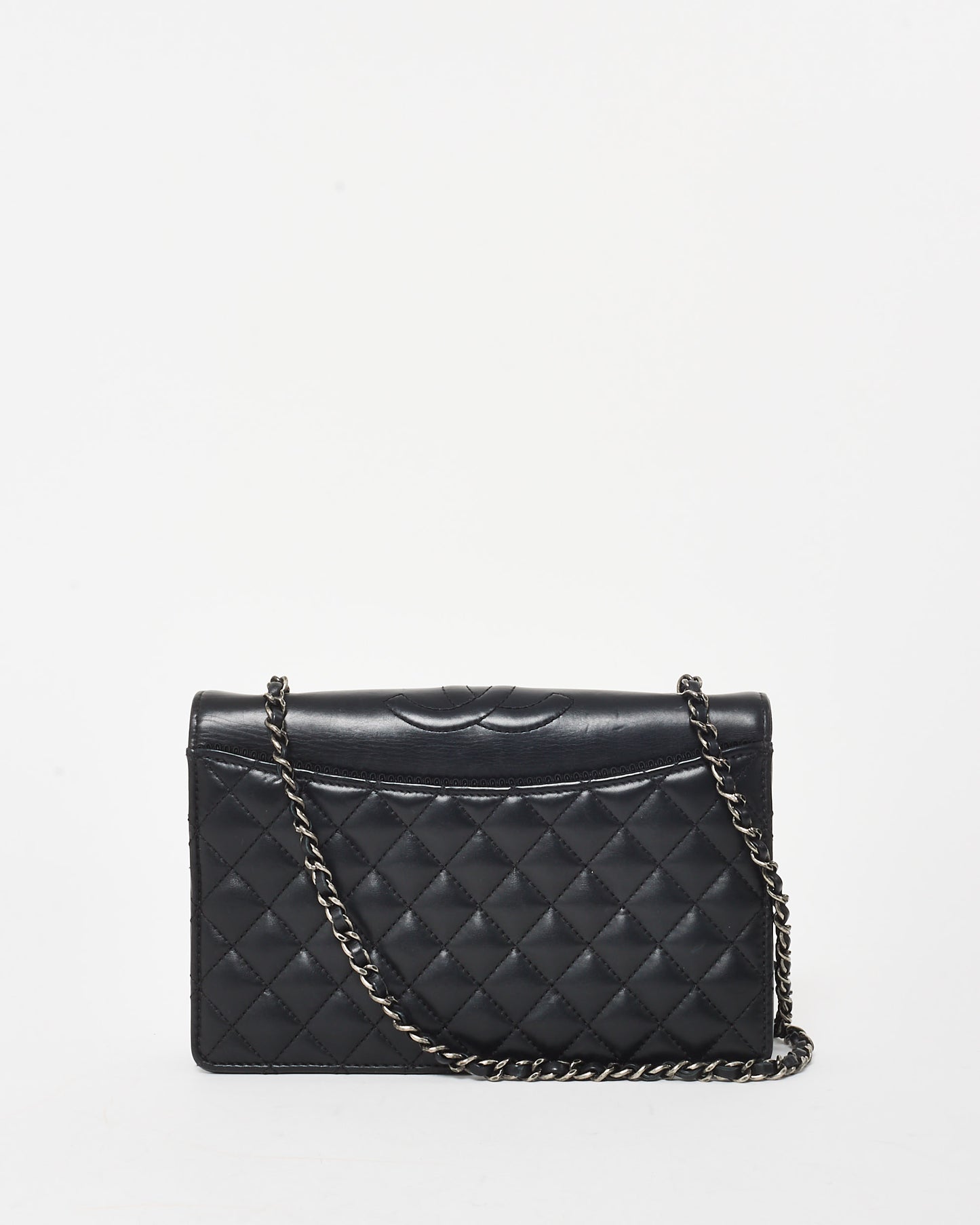 Chanel Black Lambskin Ballerina Flap Crossbody Bag