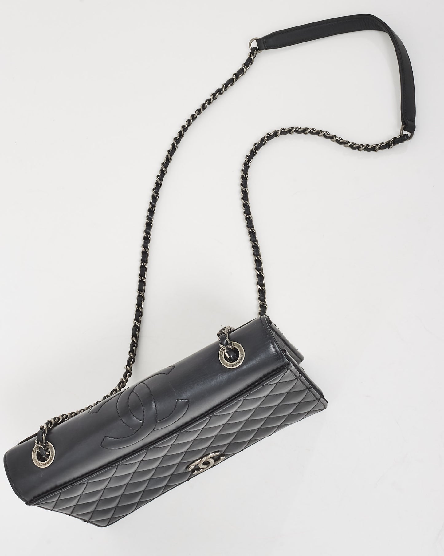 Chanel Black Lambskin Ballerina Flap Crossbody Bag