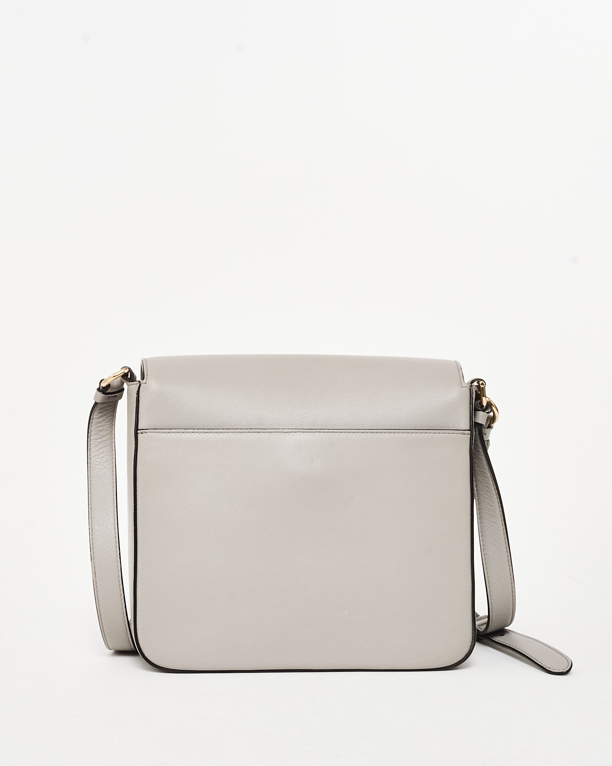 Buy Salvatore Ferragamo Grey Mini Tassel Gancini Lock Flap