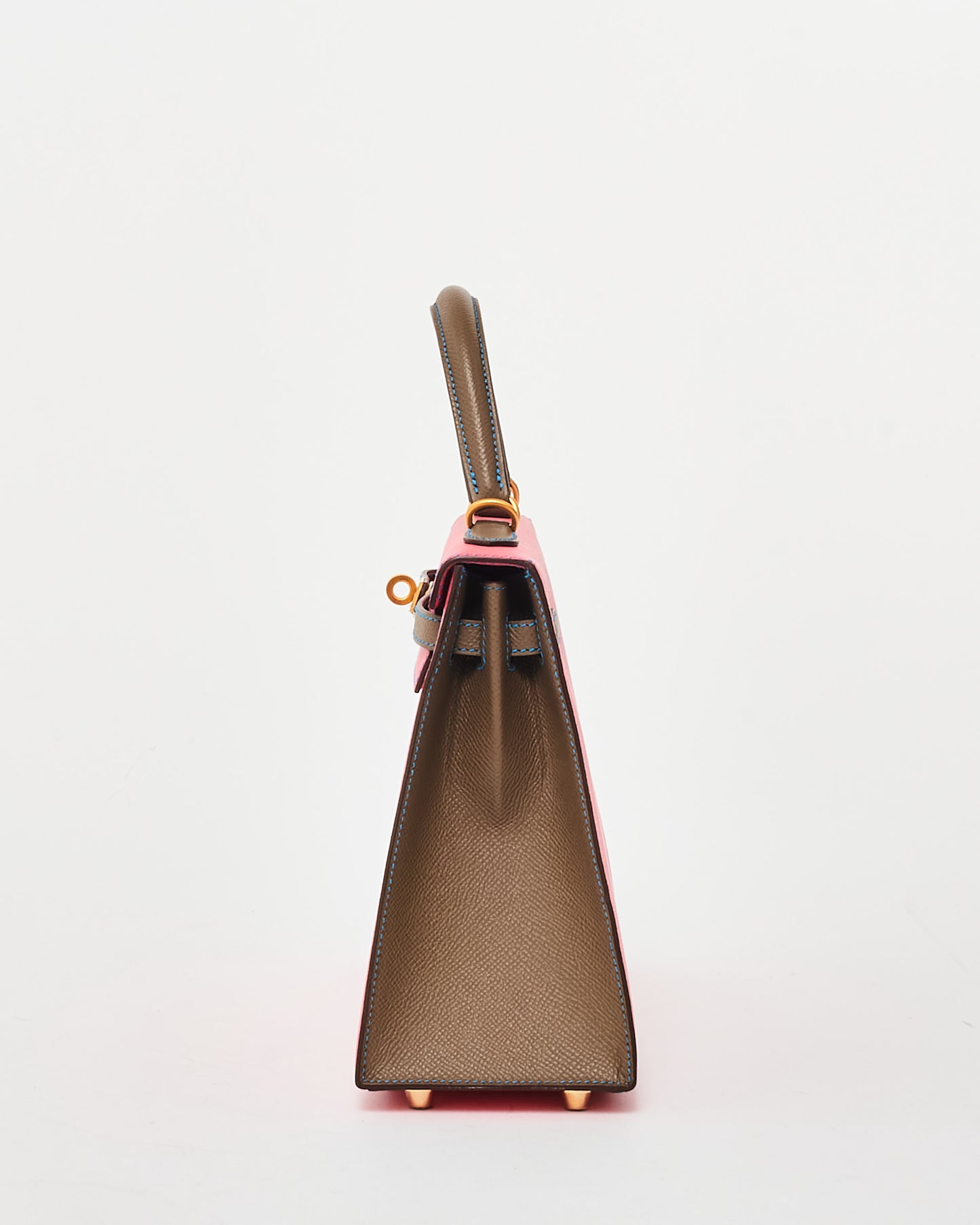 Hermès Rose Jaipur & Étoupe Epsom Leather Special Edition Kelly 25 Bag