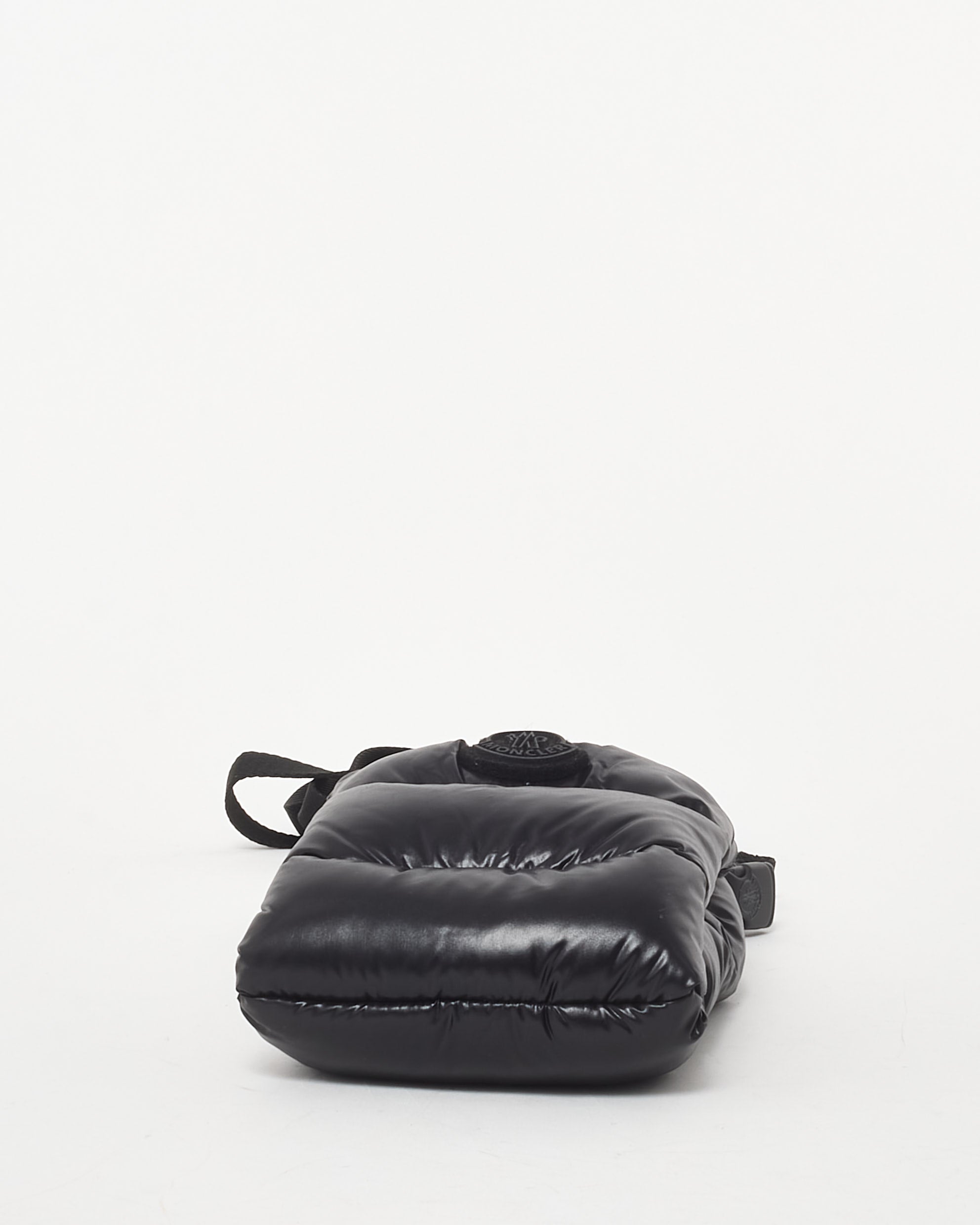 Buy Moncler Black Down Puffer Logo Crossbody Phone Case