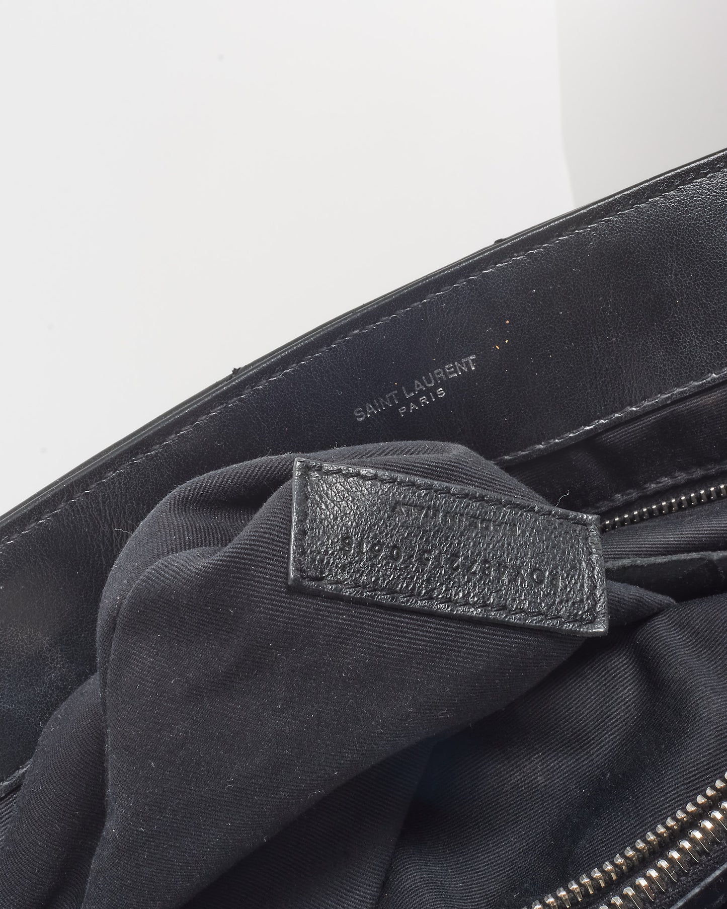 Saint Laurent Black Leather Large Loulou SHW Shoulder Bag