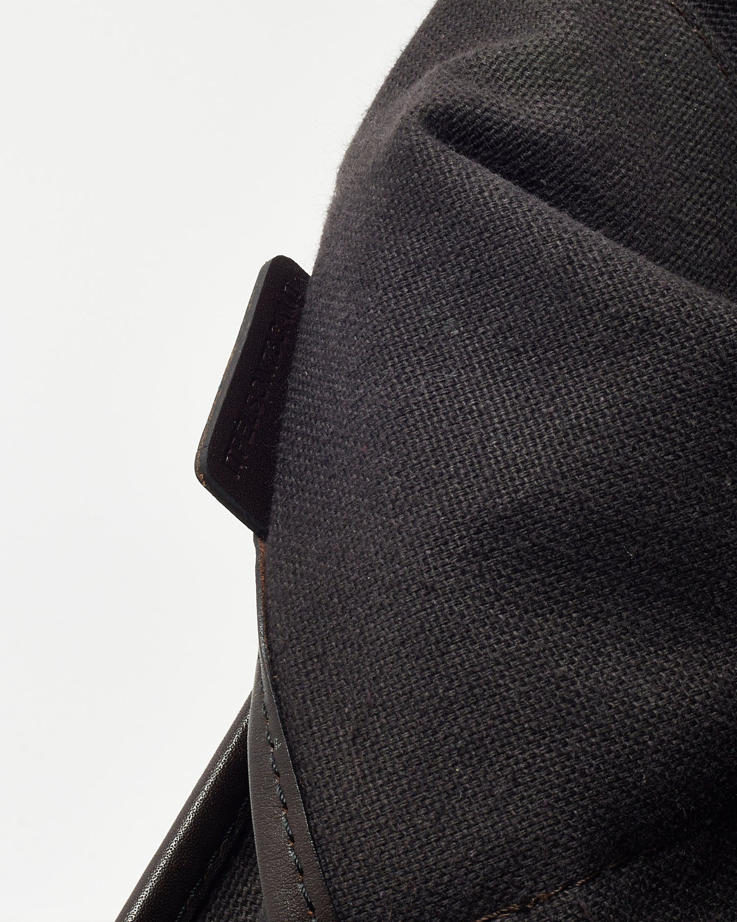 Burberry Brown Leather and Haymarket Check Coated Canvas Tote Bag