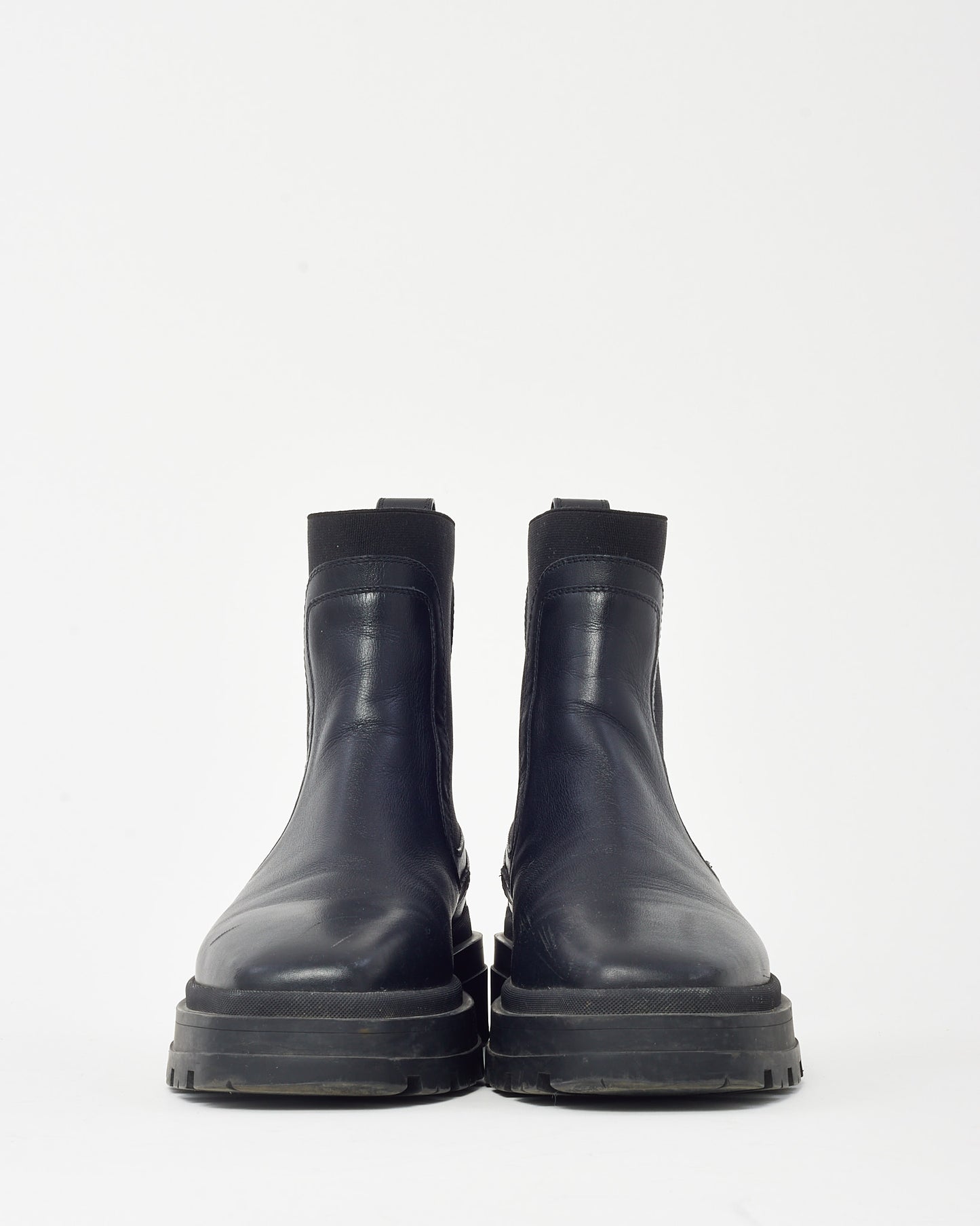 Jimmy Choo Black Leather Veronique Ankle Boots - 40