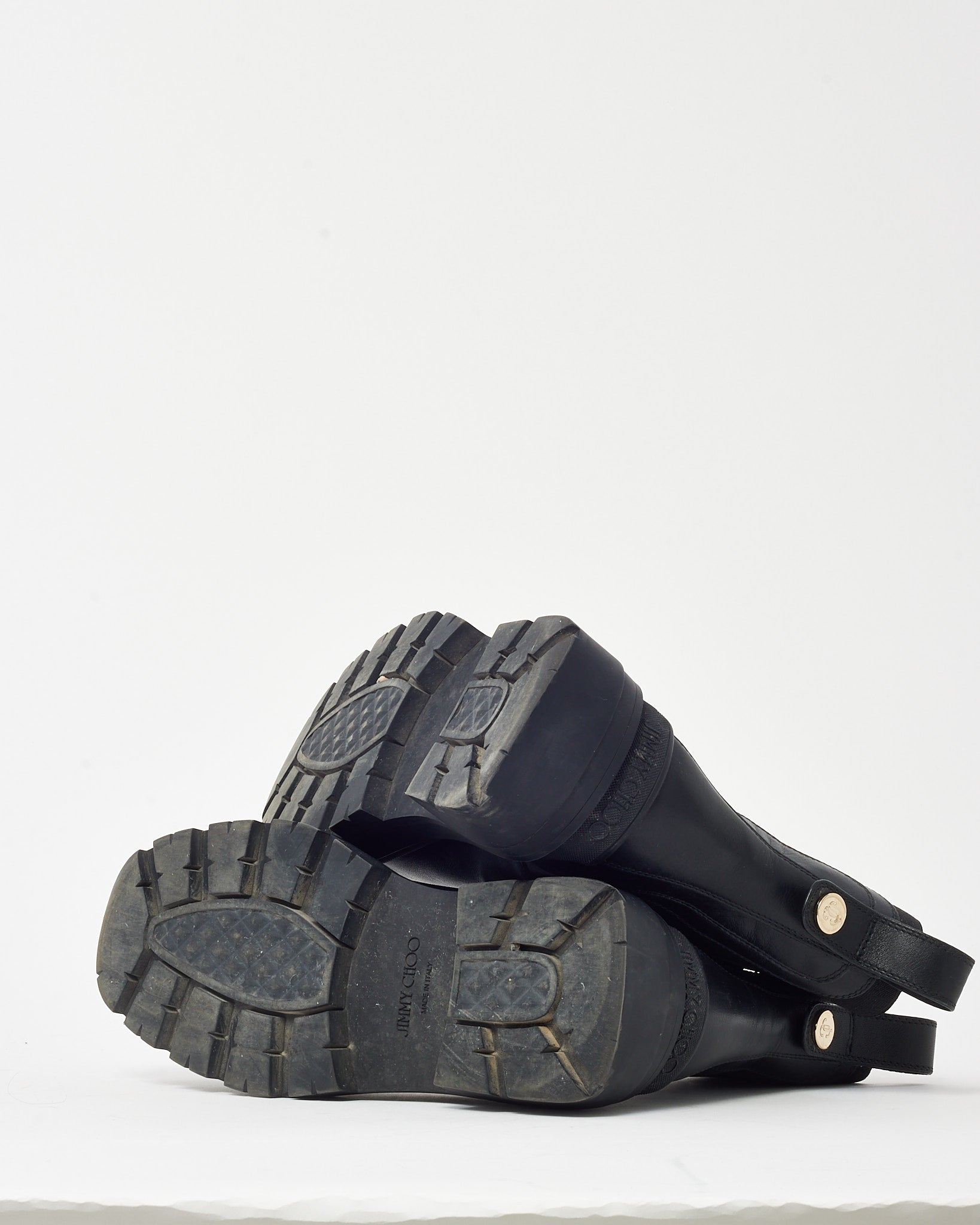 Buy Jimmy Choo Black Leather Veronique Ankle Boots - 40