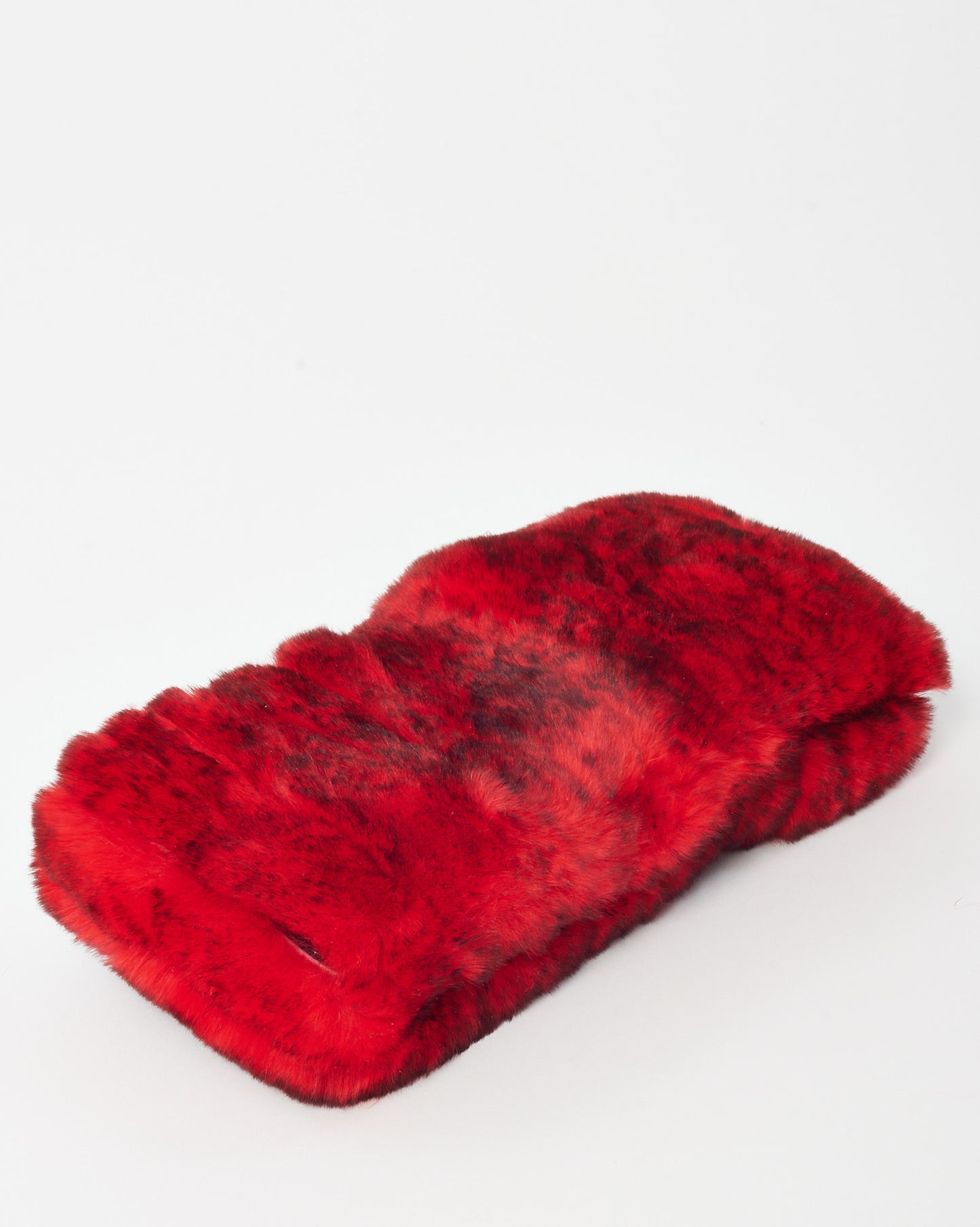 Red Rabbit Fur Headband