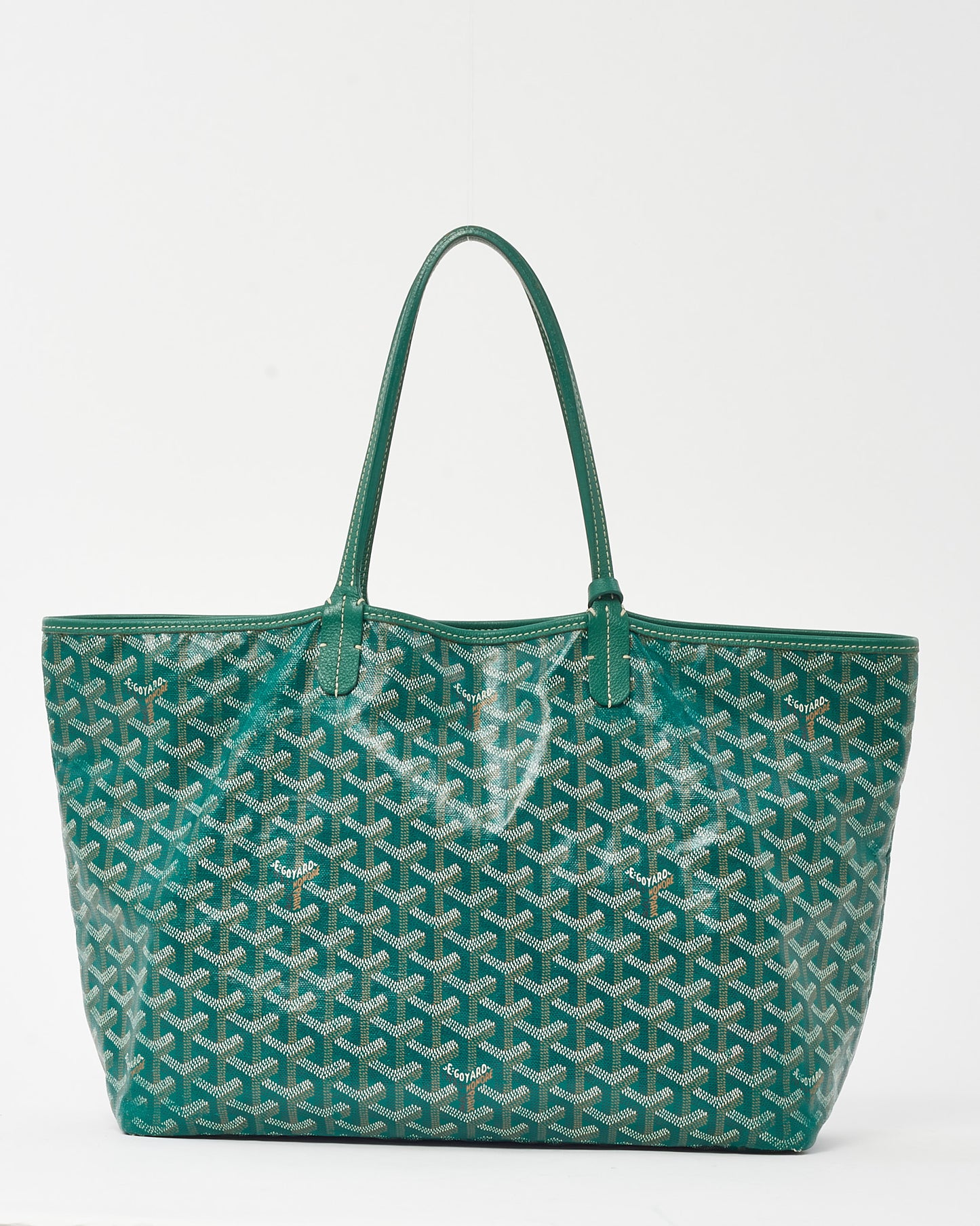 Goyard Green Goyardine Coated Canvas Saint Louis PM Tote Bag