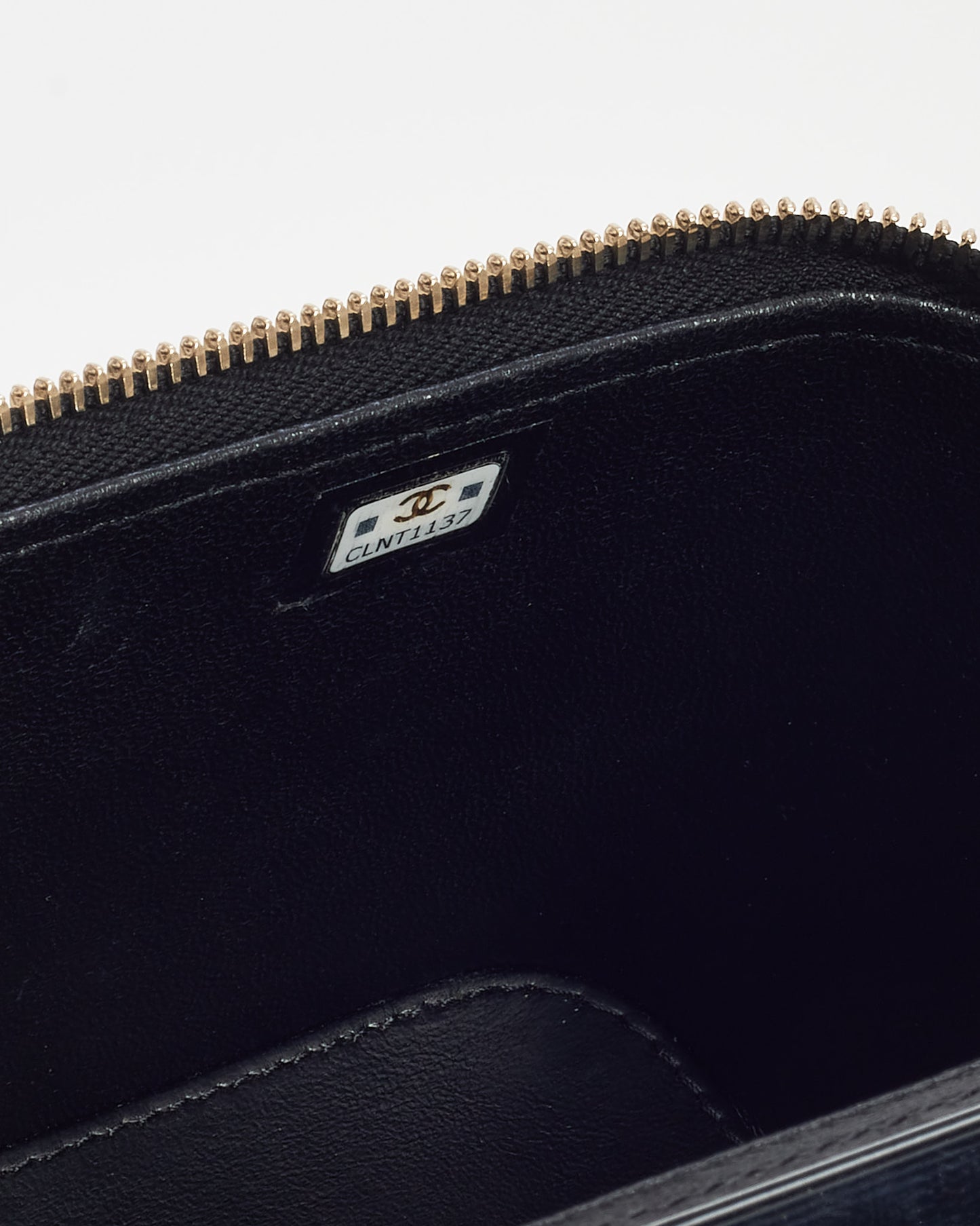 Chanel Black Lambskin Leather Top Handle Chain Vanity Bag GHW