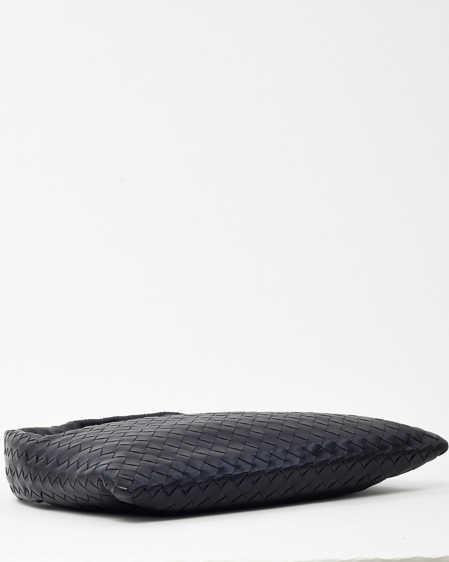 Bottega Veneta Black Intrecciato Leather Small Hop Shoulder Bag