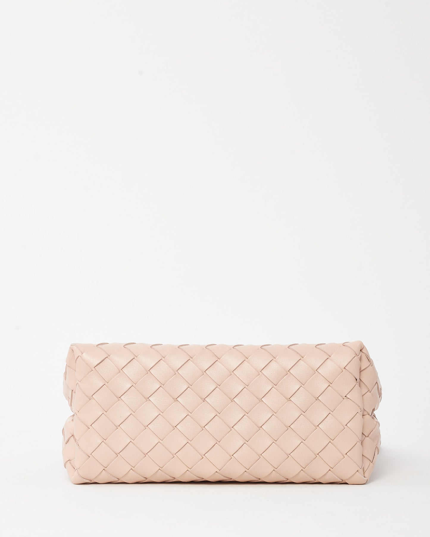 Bottega Veneta Pink Intrecciato Leather Small Andiamo Bag GHW