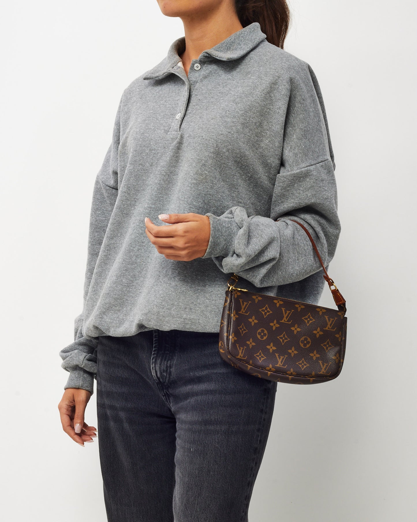 Louis Vuitton Monogram Coated Canvas Pochette Accessoires Shoulder Bag