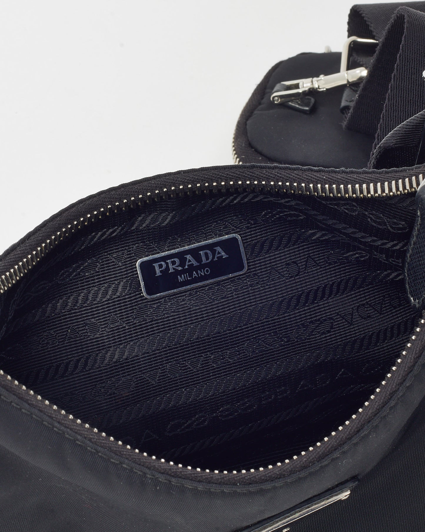 Prada Black Nylon 2005 Re-Nylon Edition Crossbody Bag