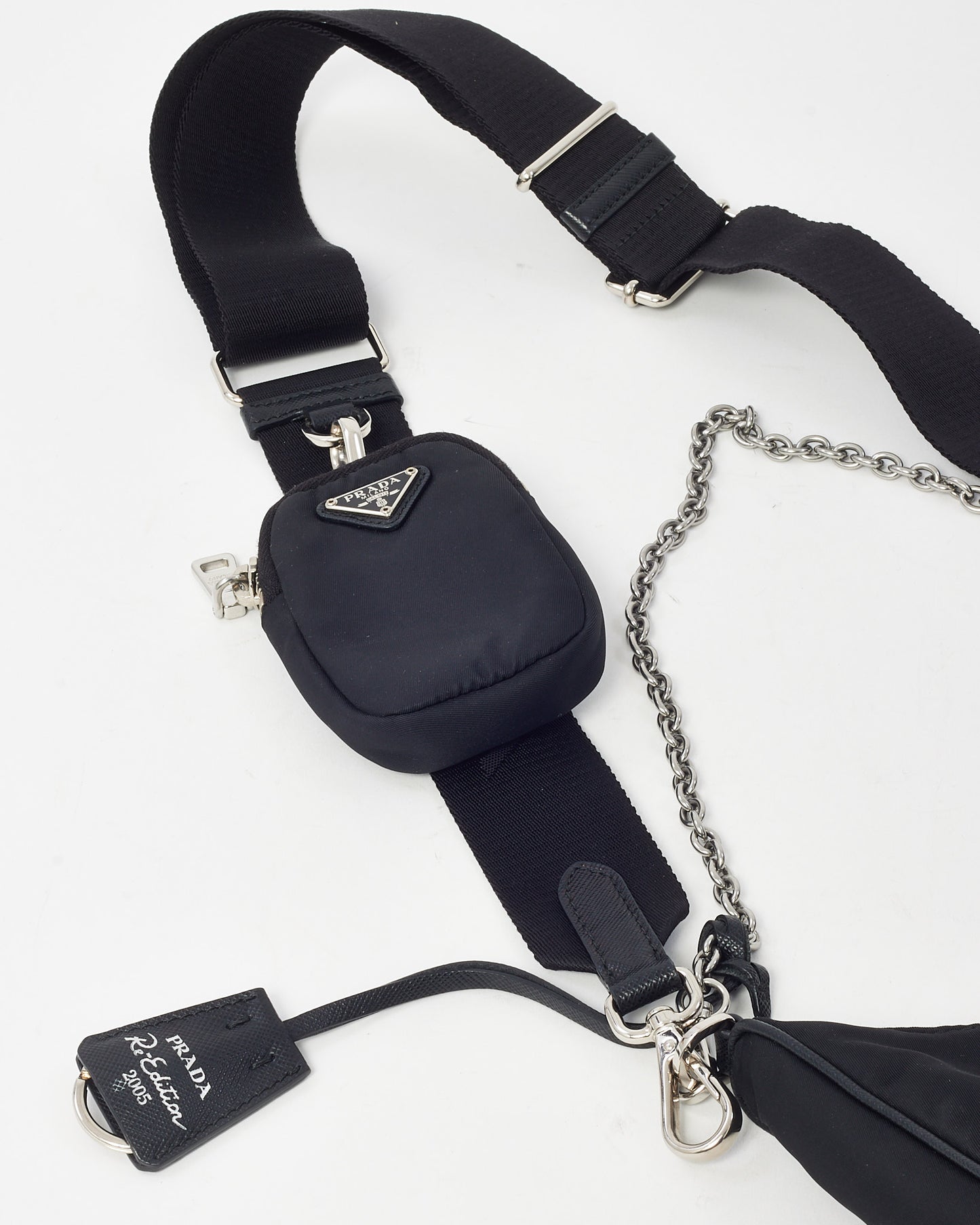 Prada Black Nylon 2005 Re-Nylon Edition Crossbody Bag