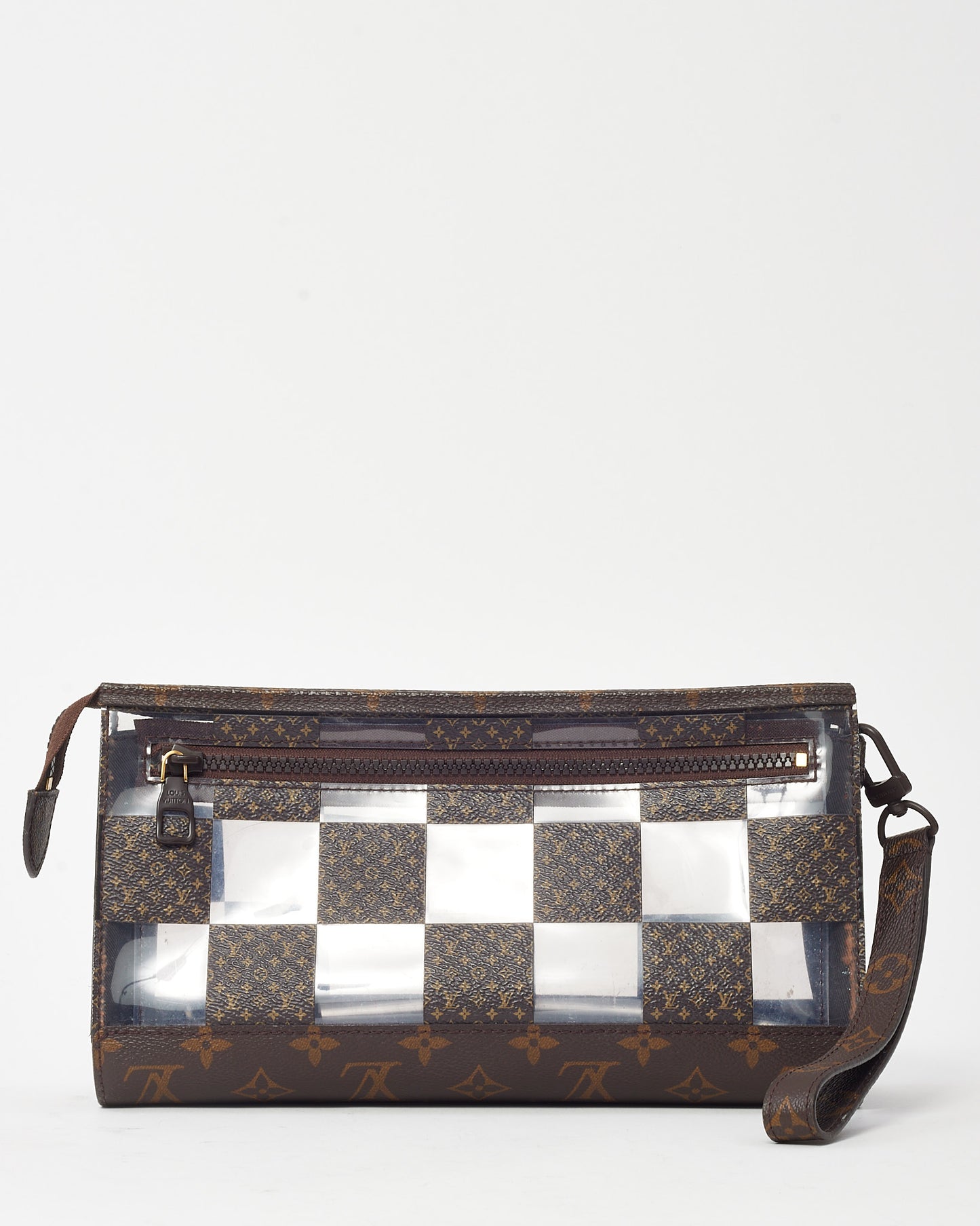 Louis Vuitton Brown Monogram Canvas and PVC F/W 2022 Chess Standing Pouch