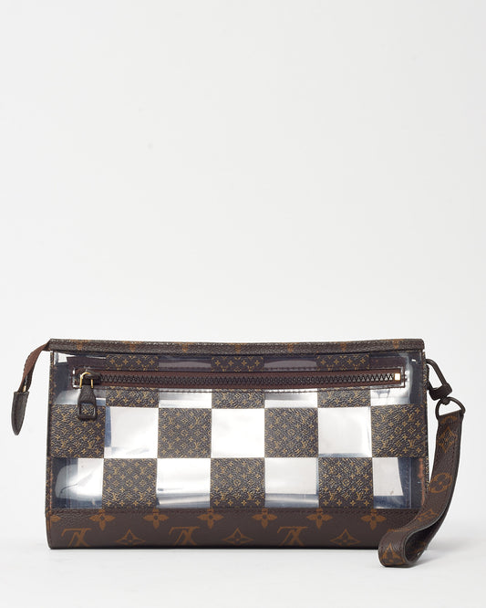 Louis Vuitton Brown Monogram Canvas and PVC F/W 2022 Chess Standing Pouch