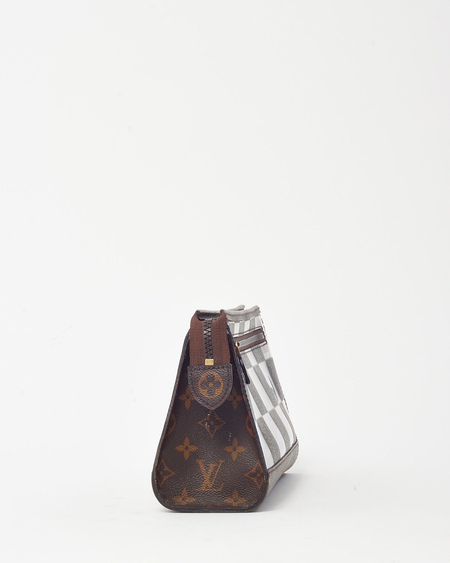 Louis Vuitton Brown Monogram Canvas and PVC F/W 2022 Chess Standing Pouch