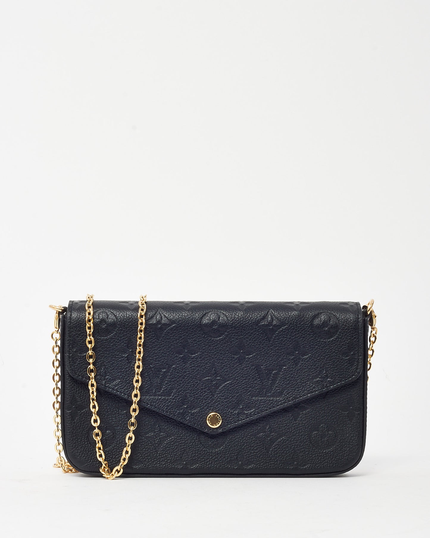 Louis Vuitton Black Monogram Empreinte Leather Felicie Pochette Bag