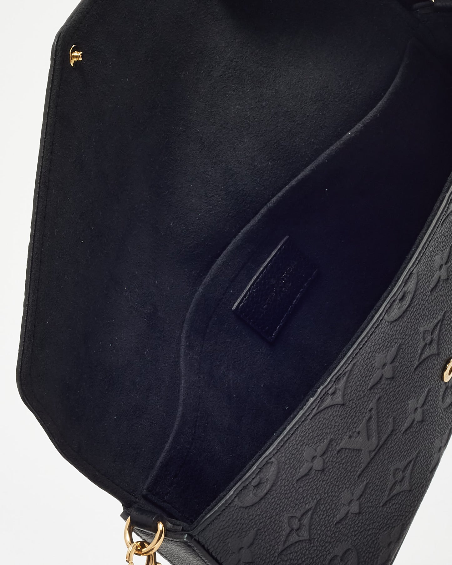 Louis Vuitton Black Monogram Empreinte Leather Felicie Pochette Bag
