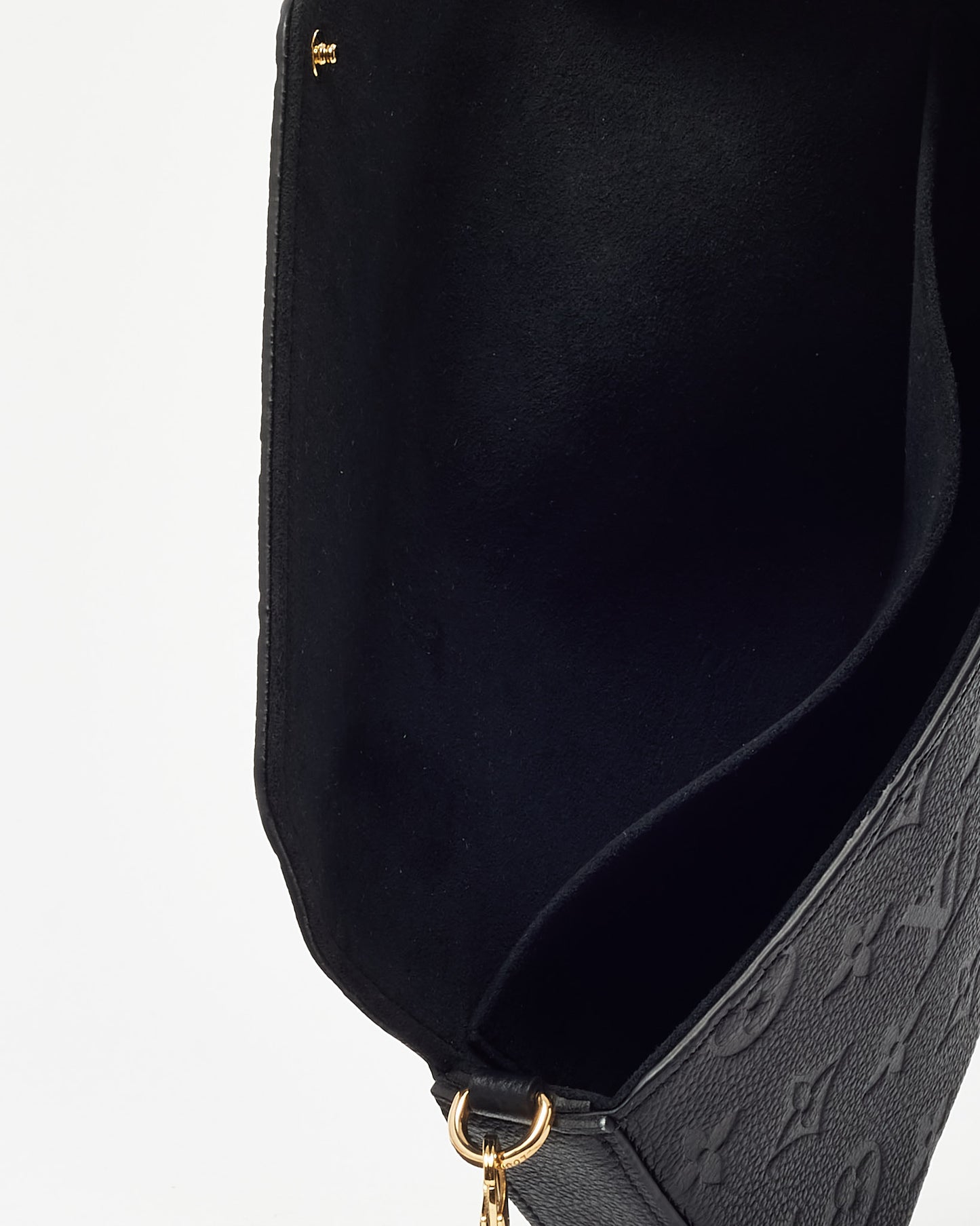 Louis Vuitton Black Monogram Empreinte Leather Felicie Pochette Bag