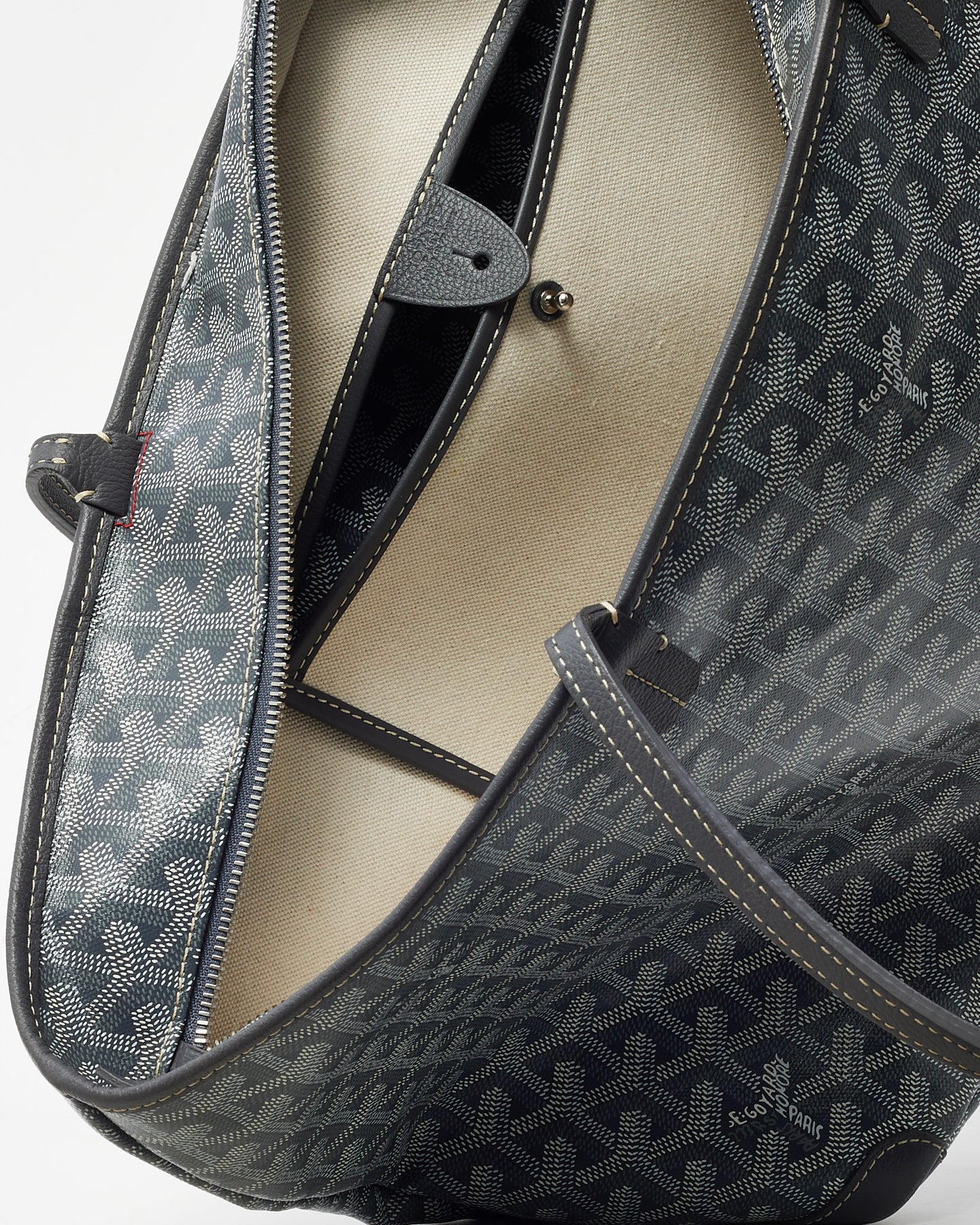 Goyard Grey Goyardine Coated Canvas Artois PM Tote Bag