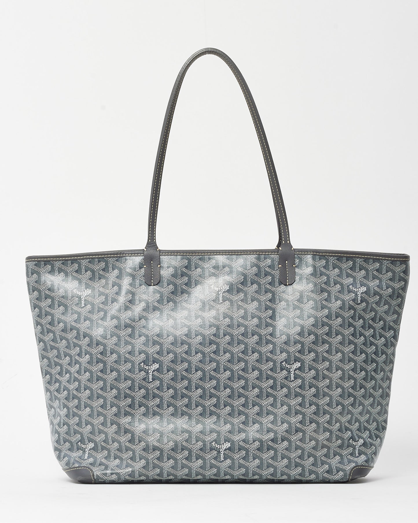 Goyard Grey Goyardine Coated Canvas Artois PM Tote Bag