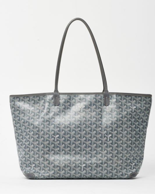 Goyard Grey Goyardine Coated Canvas Artois PM Tote Bag