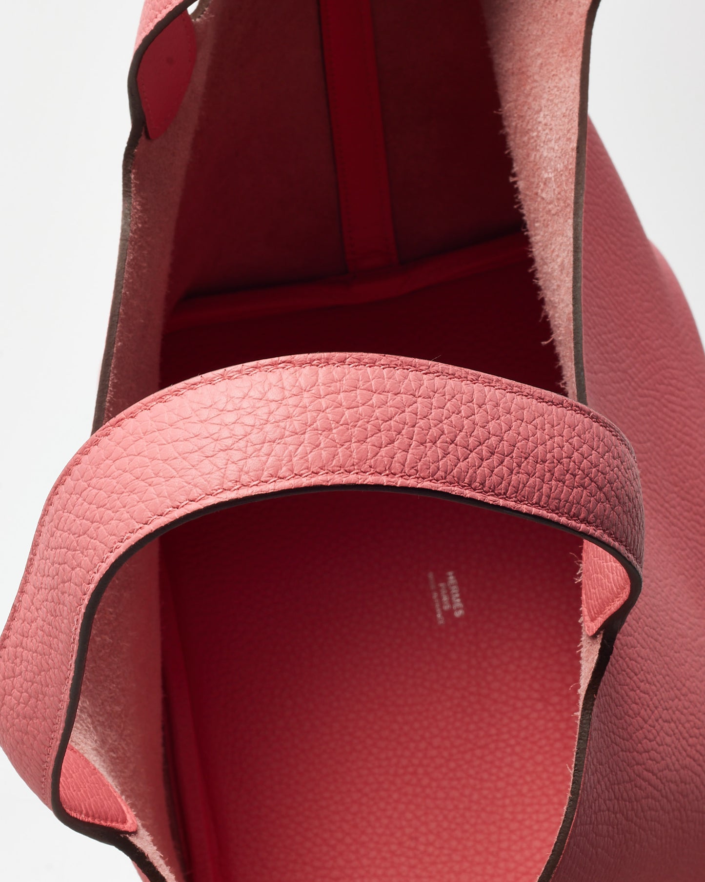 Hermès Pink Rose Azalee Clemence Leather Picotin 22 PHW