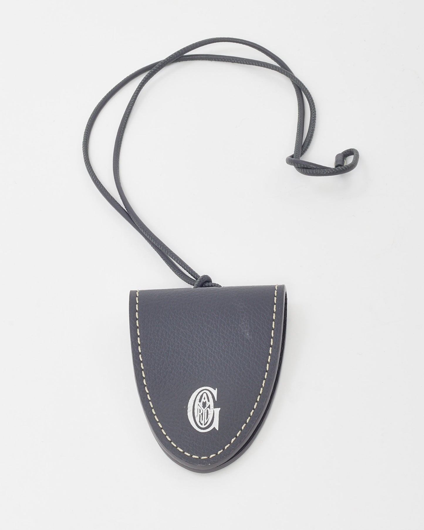 Goyard Grey Leather Croc Universel Bag Clip