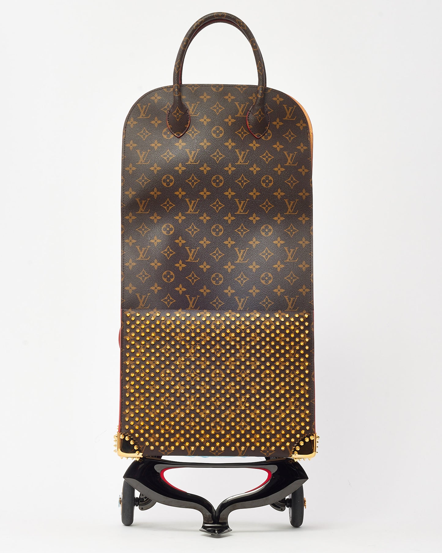 Louis Vuitton x Christian Louboutin Monogram Canvas Calf Hair Iconoclast Limited Edition Shopping Trolley