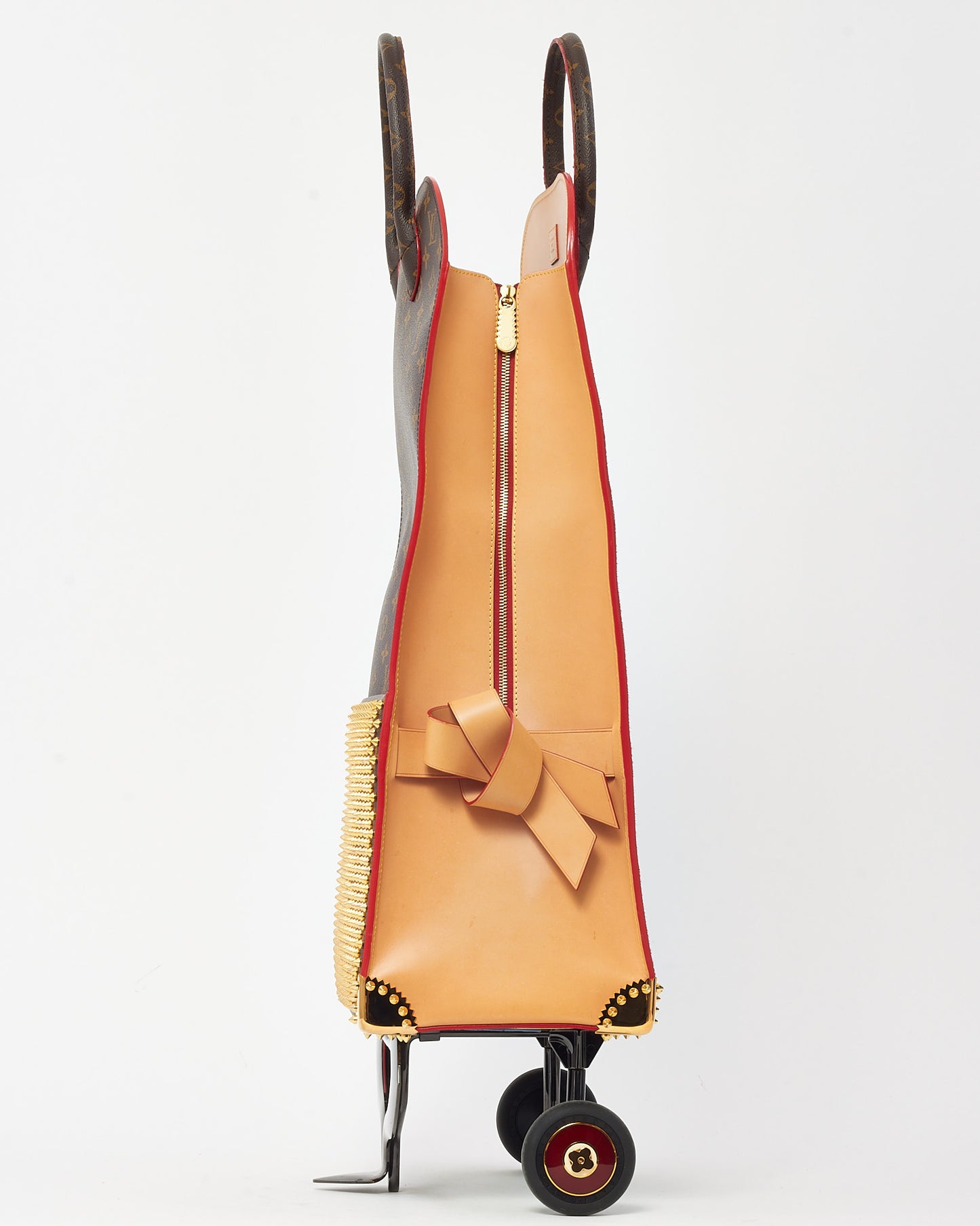Louis Vuitton x Christian Louboutin Monogram Canvas Calf Hair Iconoclast Limited Edition Shopping Trolley