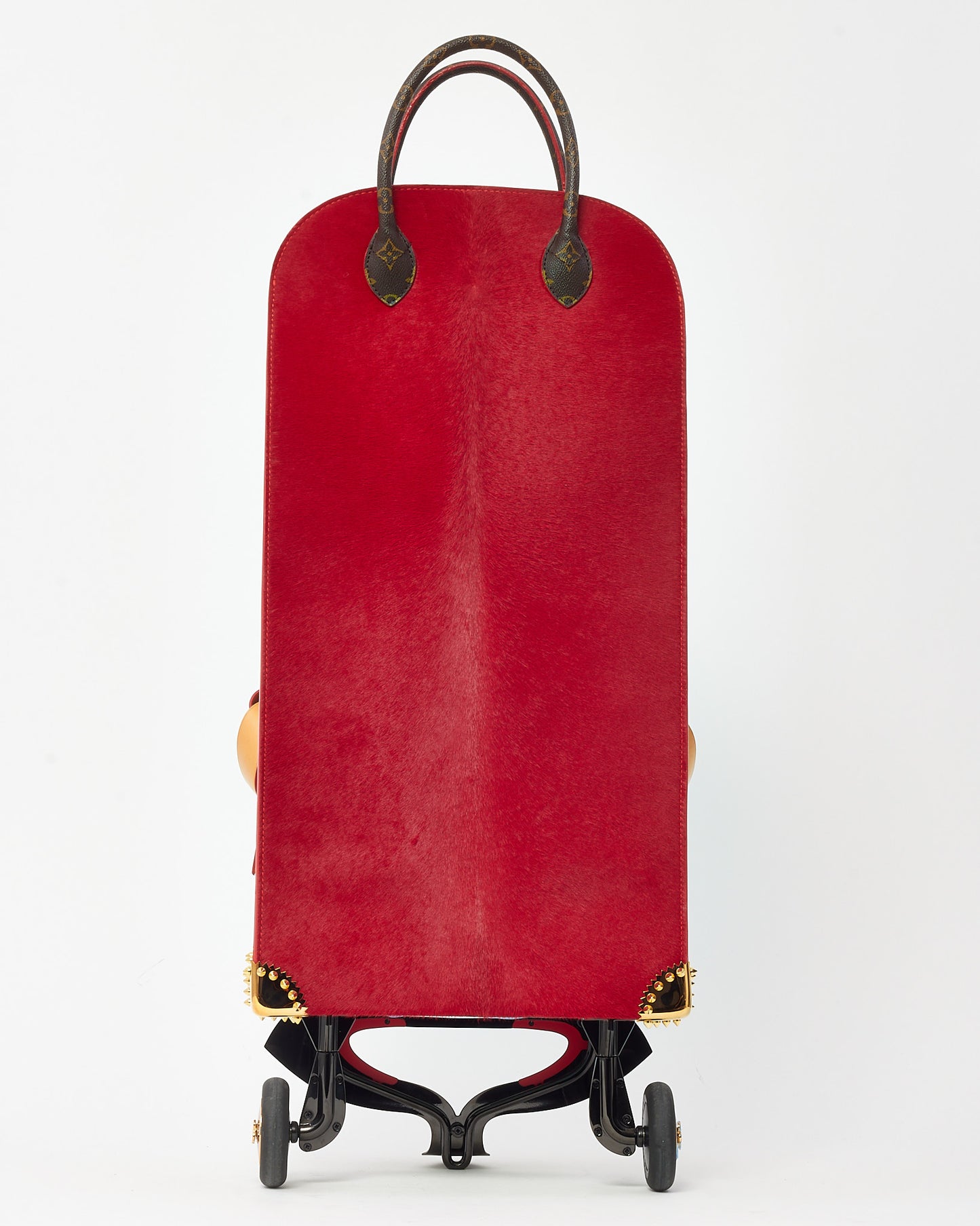 Louis Vuitton x Christian Louboutin Monogram Canvas Calf Hair Iconoclast Limited Edition Shopping Trolley