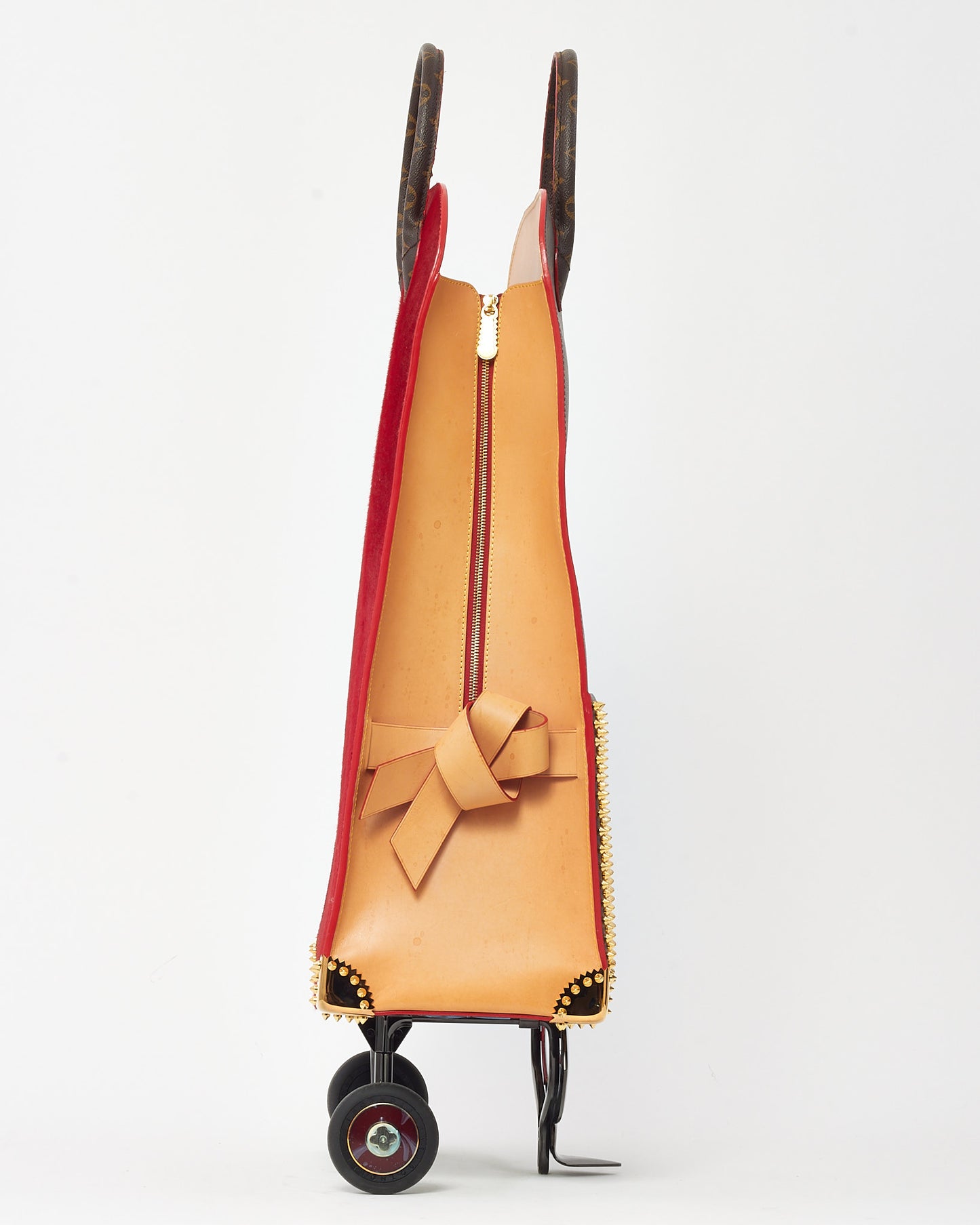 Louis Vuitton x Christian Louboutin Monogram Canvas Calf Hair Iconoclast Limited Edition Shopping Trolley