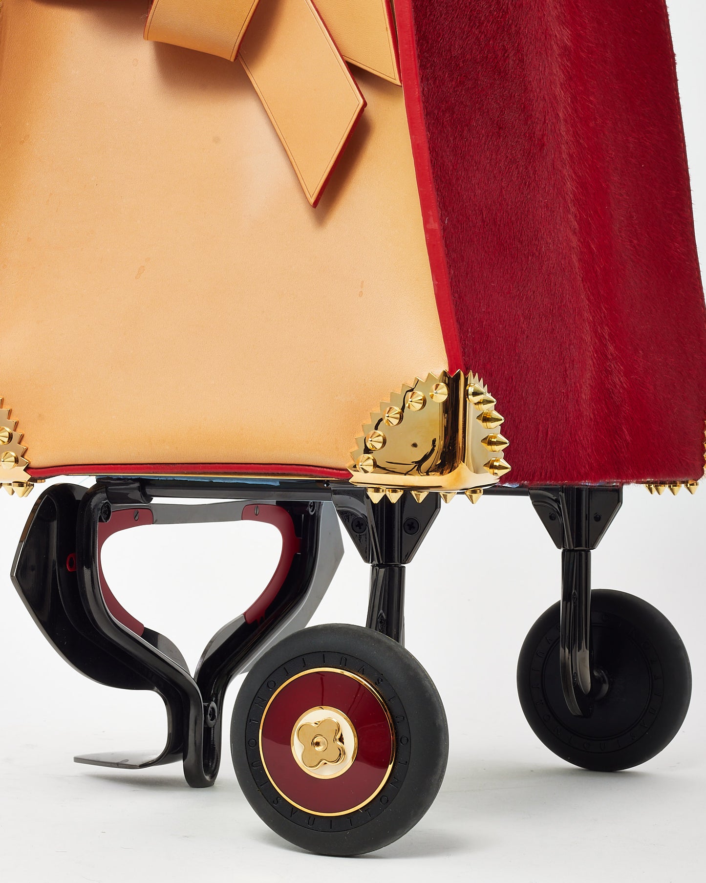 Louis Vuitton x Christian Louboutin Monogram Canvas Calf Hair Iconoclast Limited Edition Shopping Trolley