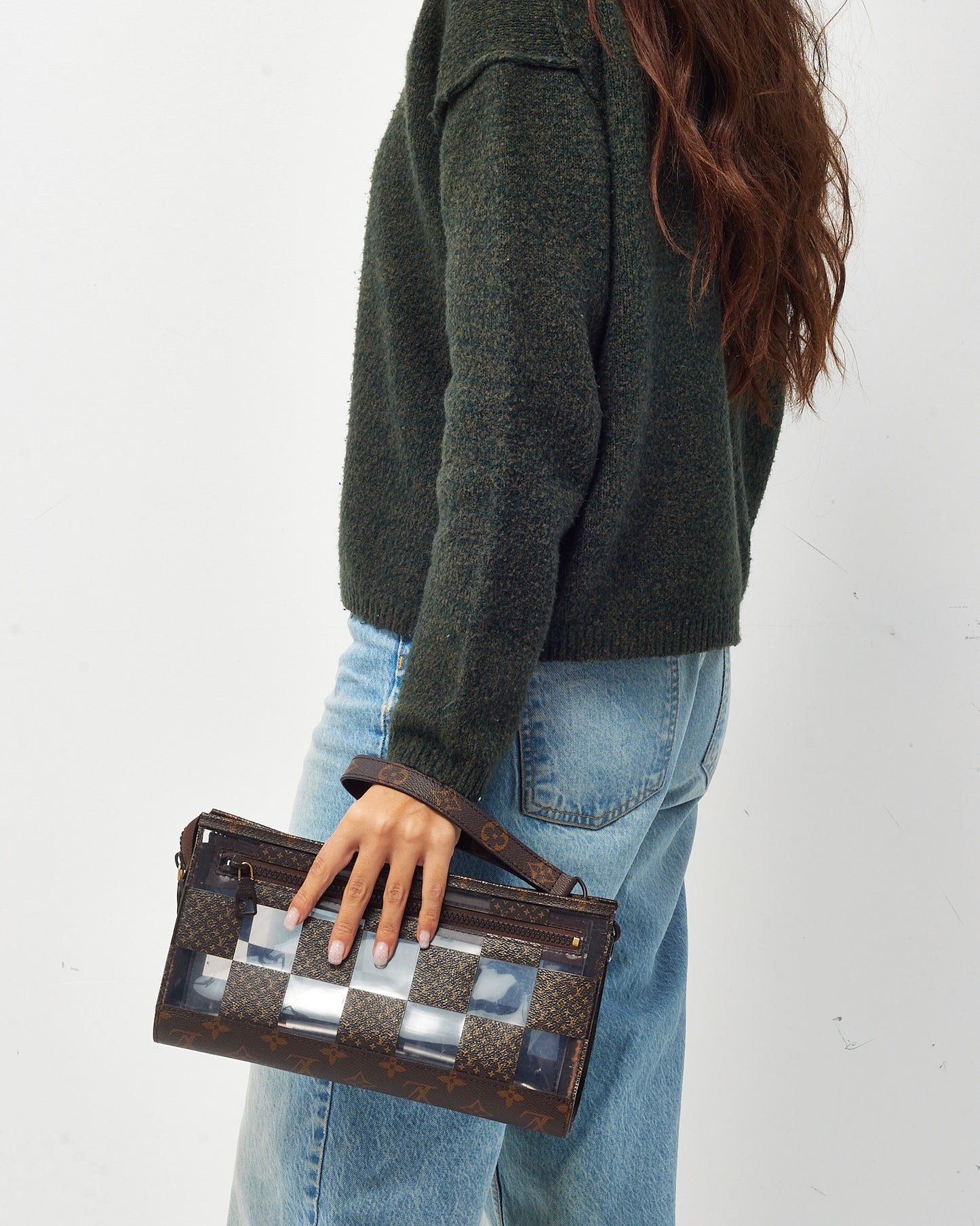 Louis Vuitton Brown Monogram Canvas and PVC F/W 2022 Chess Standing Pouch