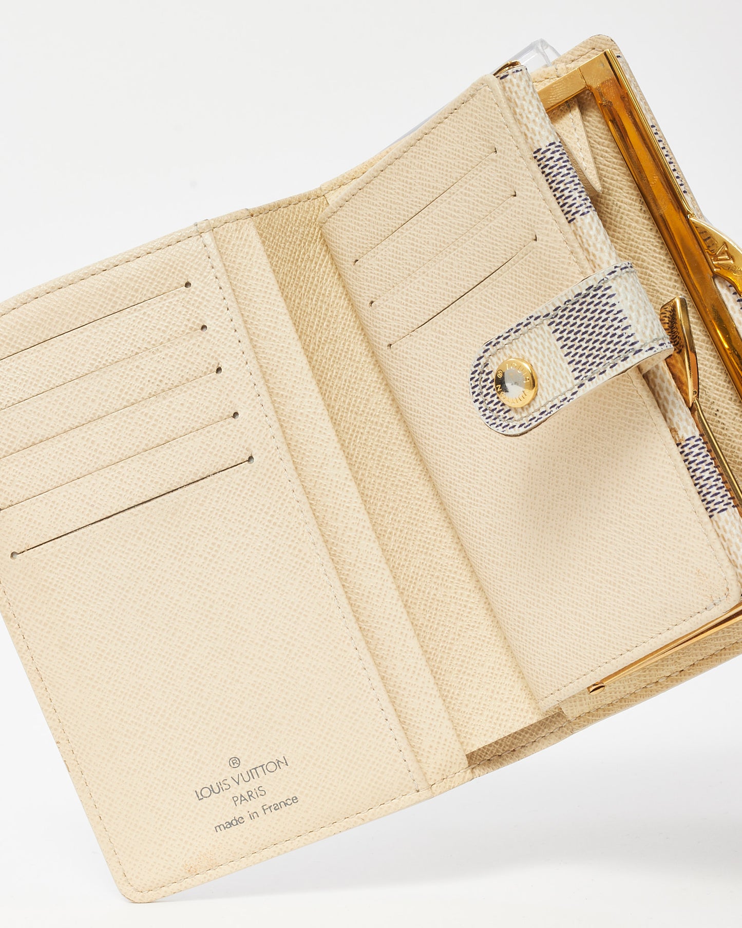 Louis Vuitton Damier Azur Coated Canvas Portefeuille Viennois Compact Wallet