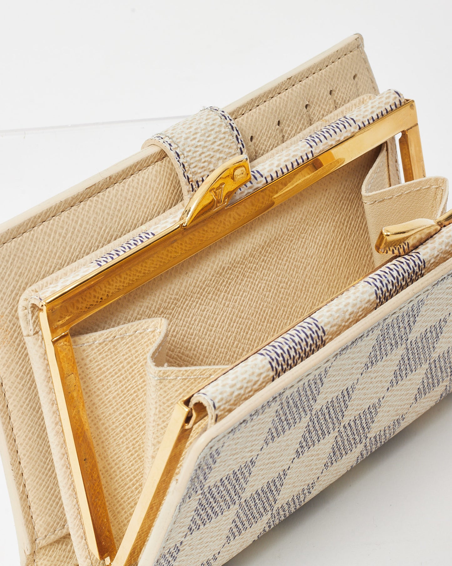 Louis Vuitton Damier Azur Coated Canvas Portefeuille Viennois Compact Wallet