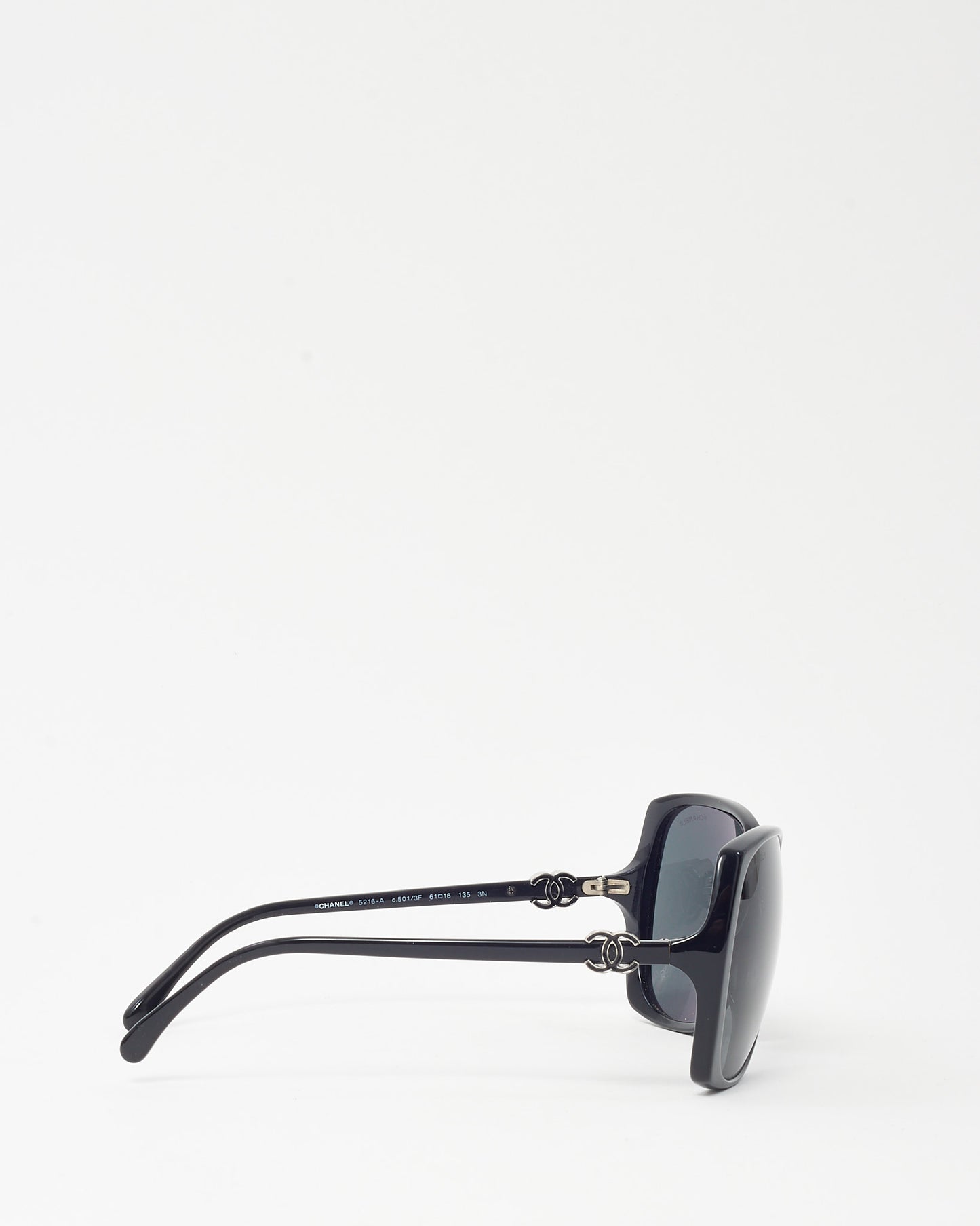 Chanel Black CC Logo 5216/A Square Oversize Sunglasses