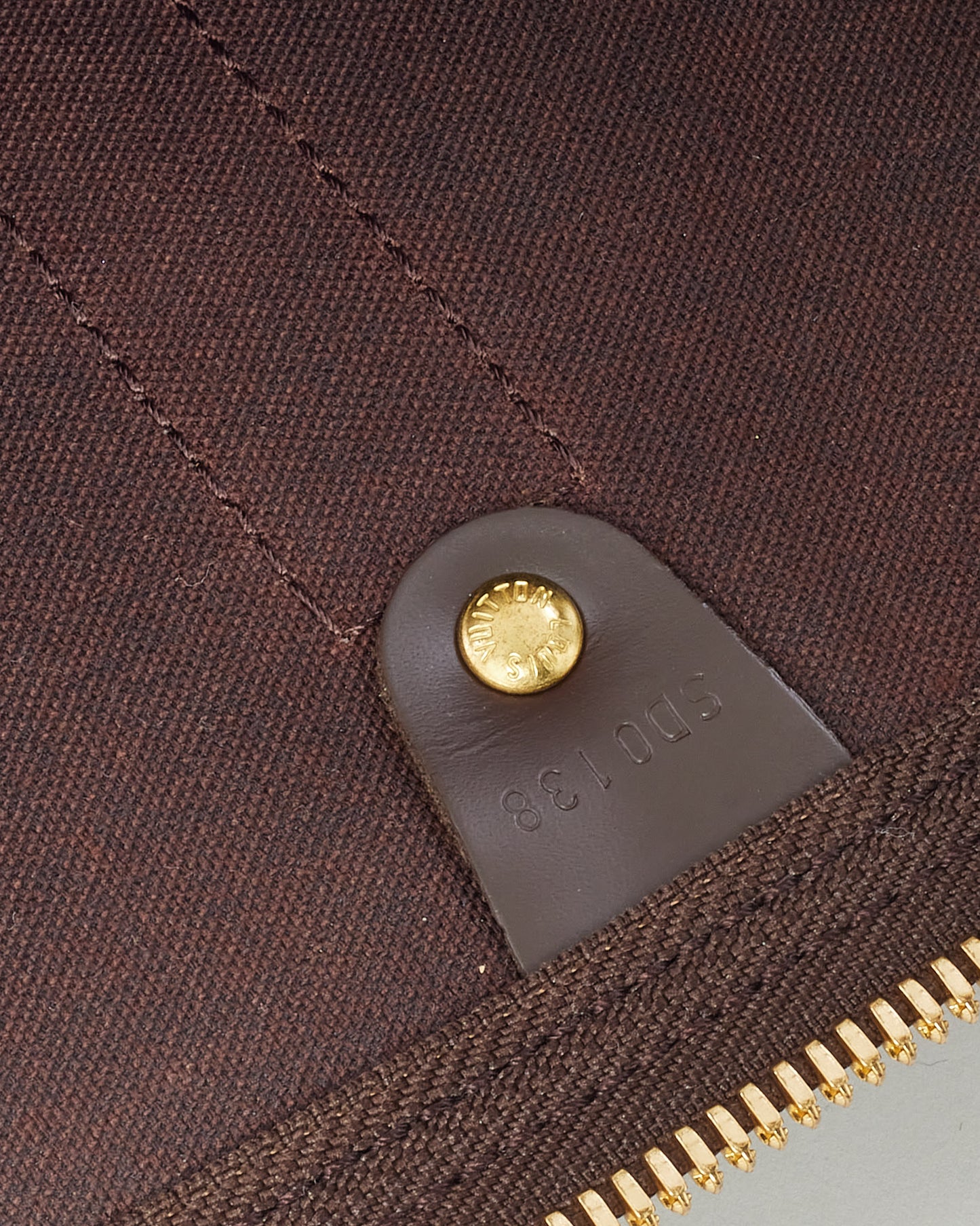 Louis Vuitton Damier Ebene Coated Canvas Keepall Bandoulière 45