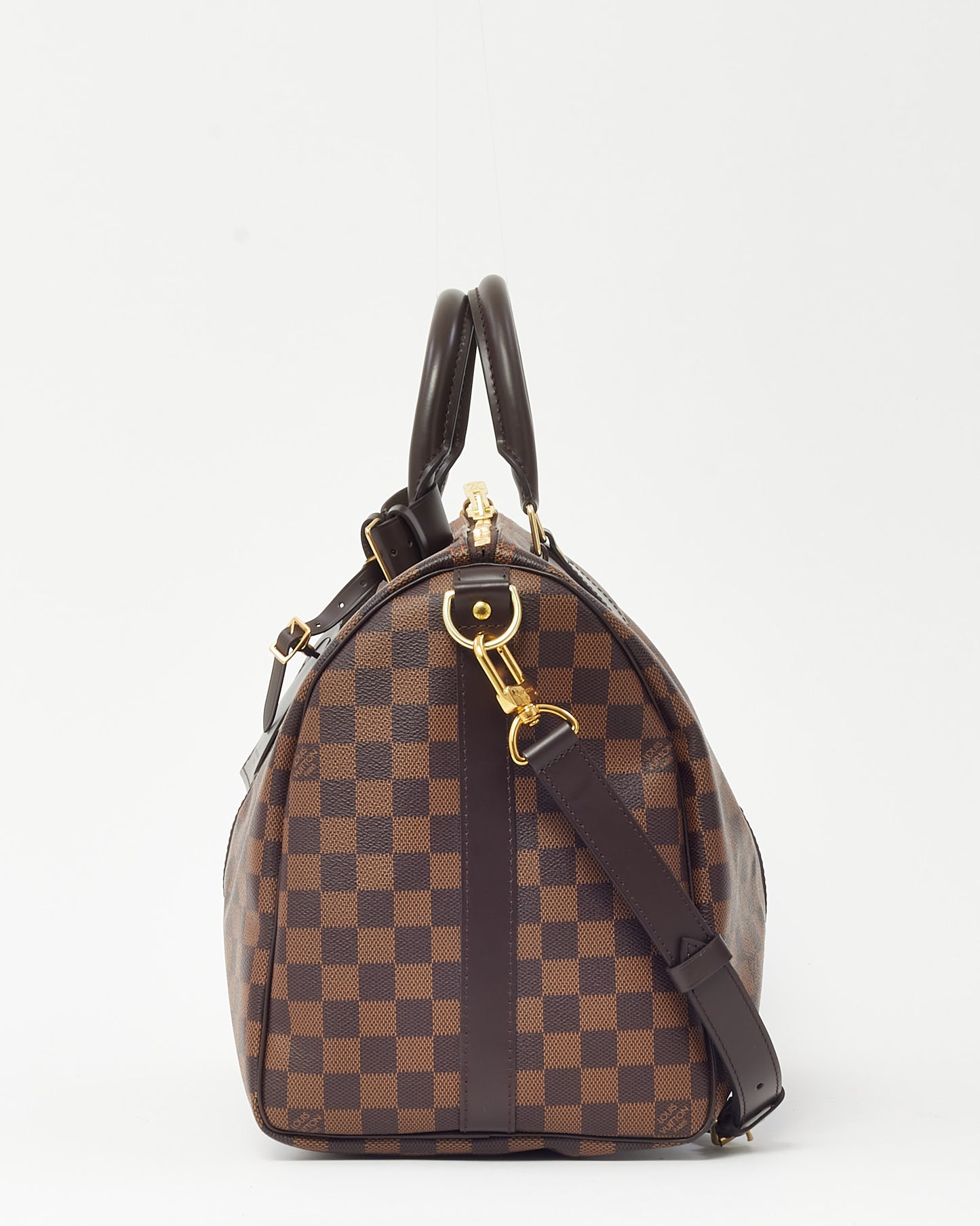 Louis Vuitton Damier Ebene Coated Canvas Keepall Bandoulière 45