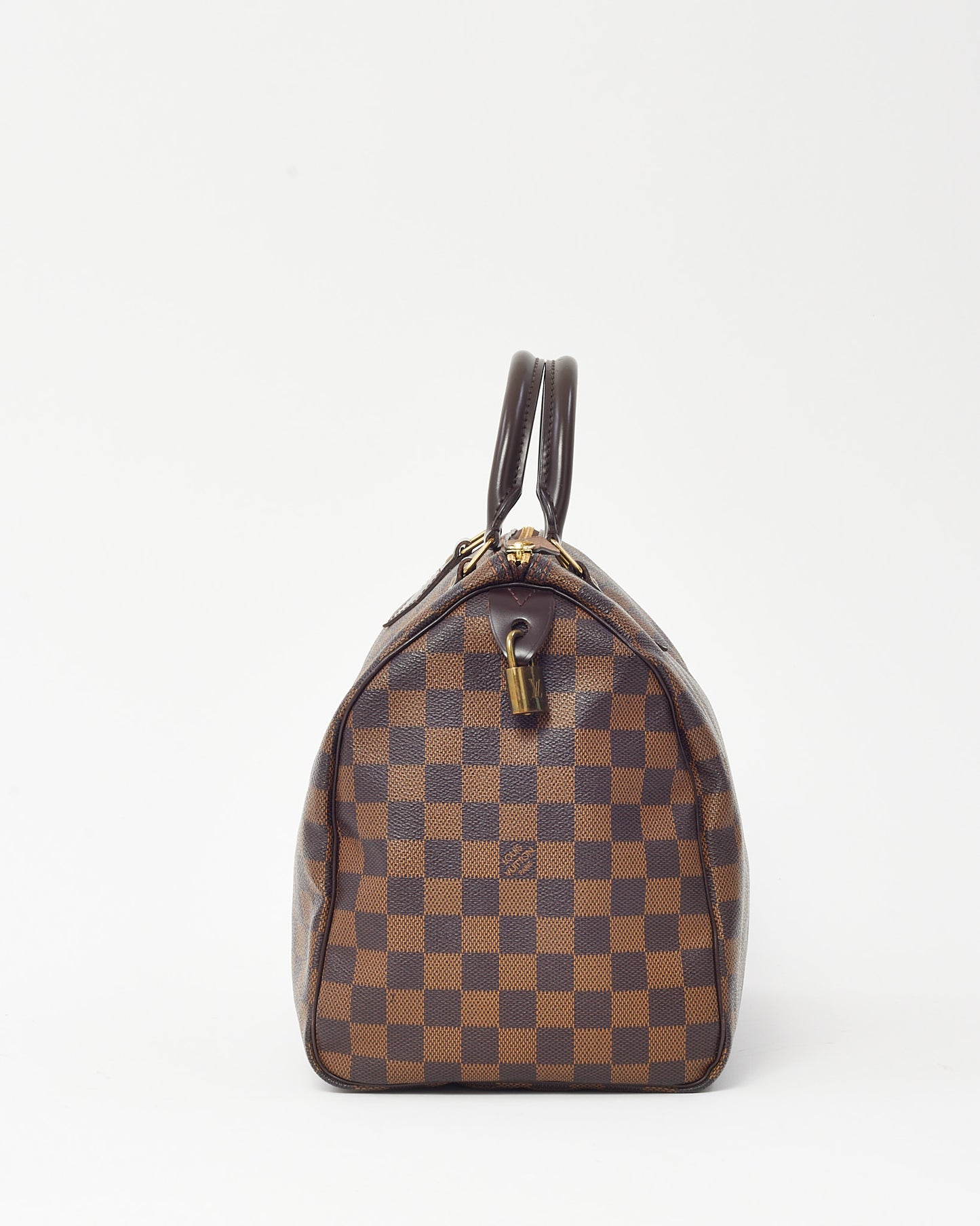 Louis Vuitton Damier Ebene Coated Canvas Speedy 35 Bag
