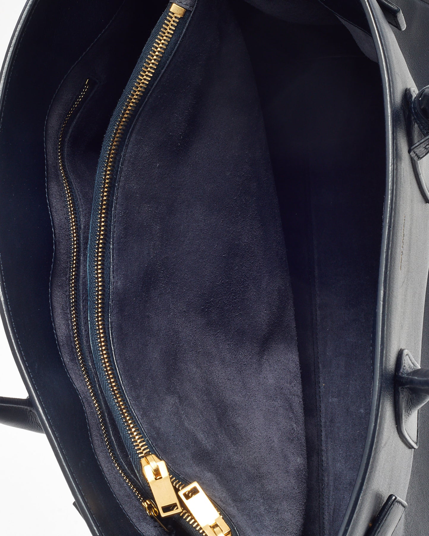 Saint Laurent Midnight Blue Calfskin Leather Large Sac de Jour Tote Bag
