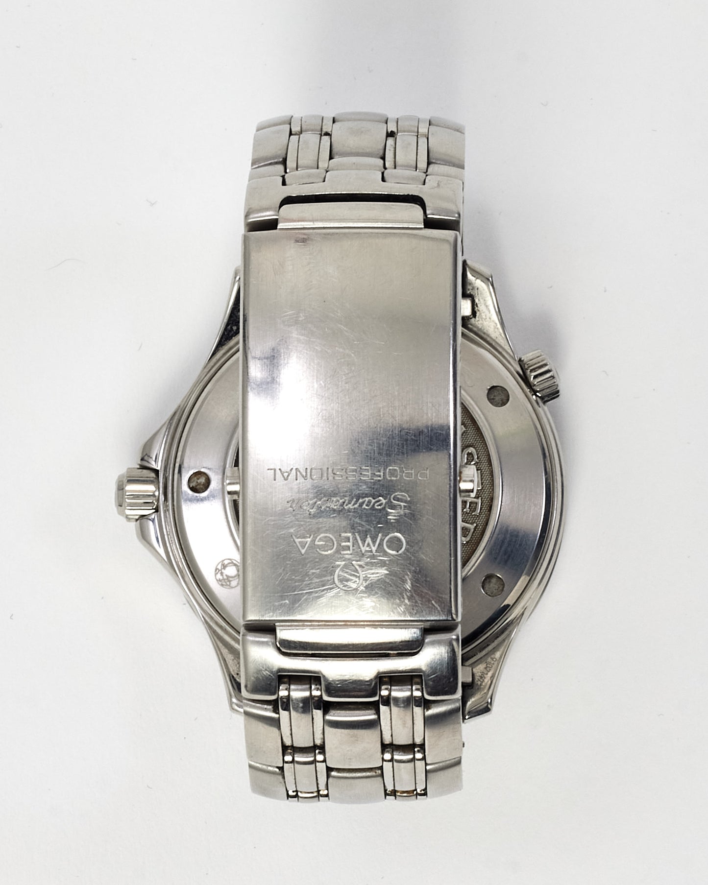 Omega Stainless Steel Black Face Seamaster 300m 41mm Watch