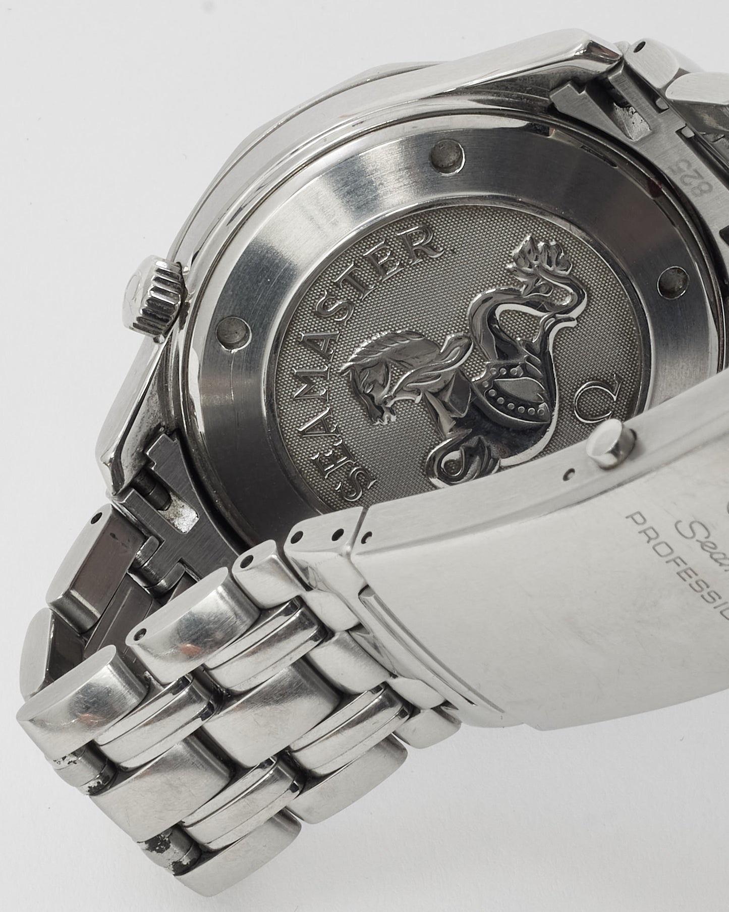 Omega Stainless Steel Black Face Seamaster 300m 41mm Watch