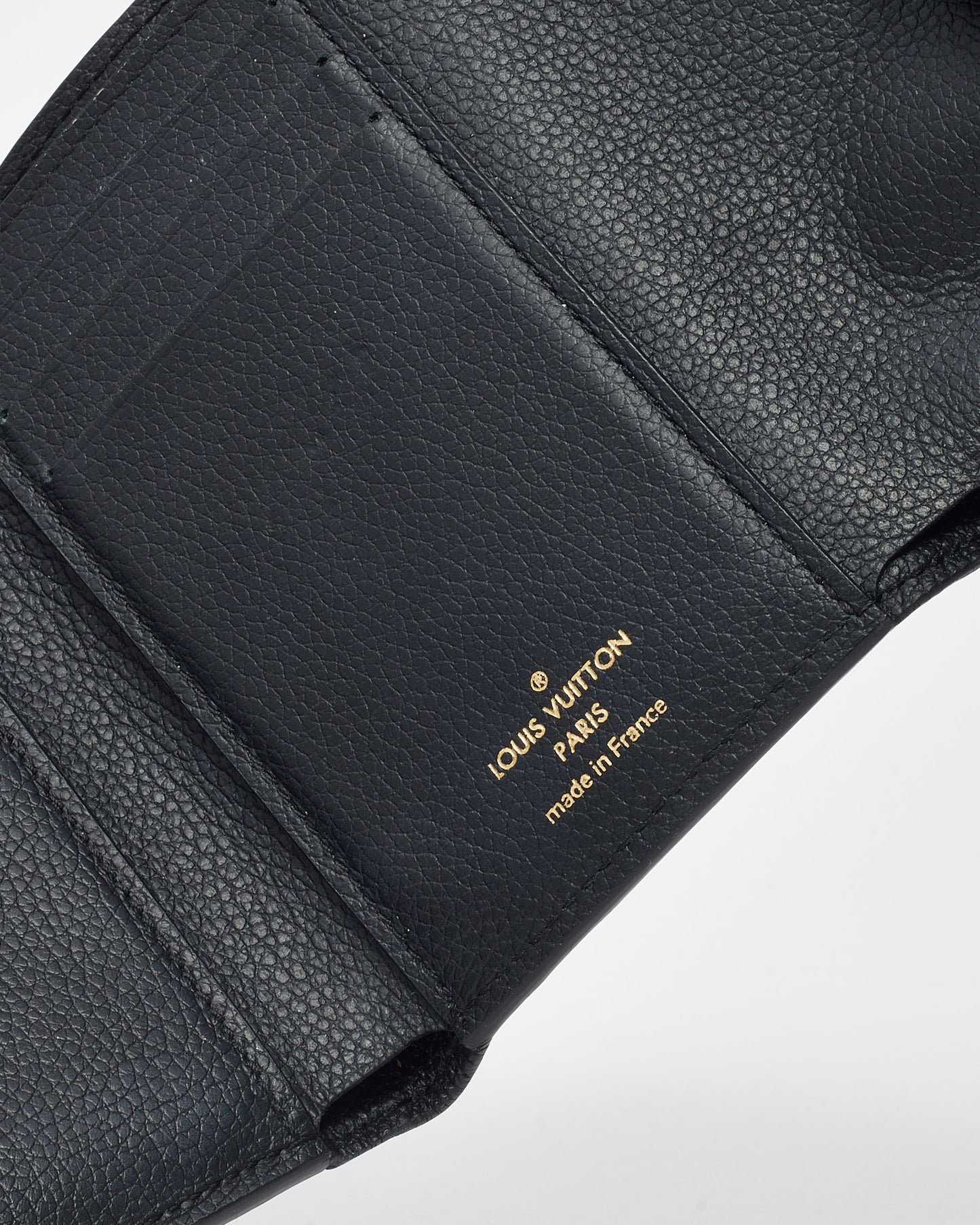 Louis Vuitton Black Monogram Empreinte Leather Victorine Wallet