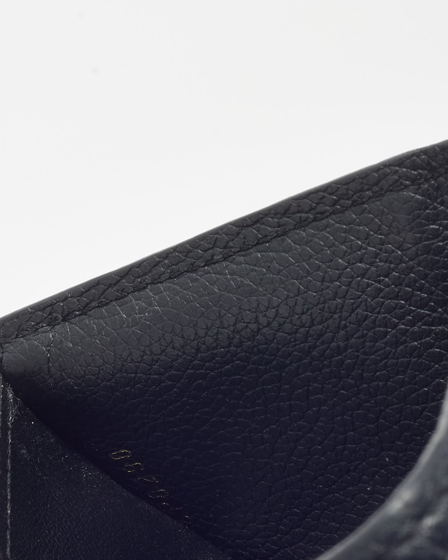 Louis Vuitton Black Monogram Empreinte Leather Victorine Wallet