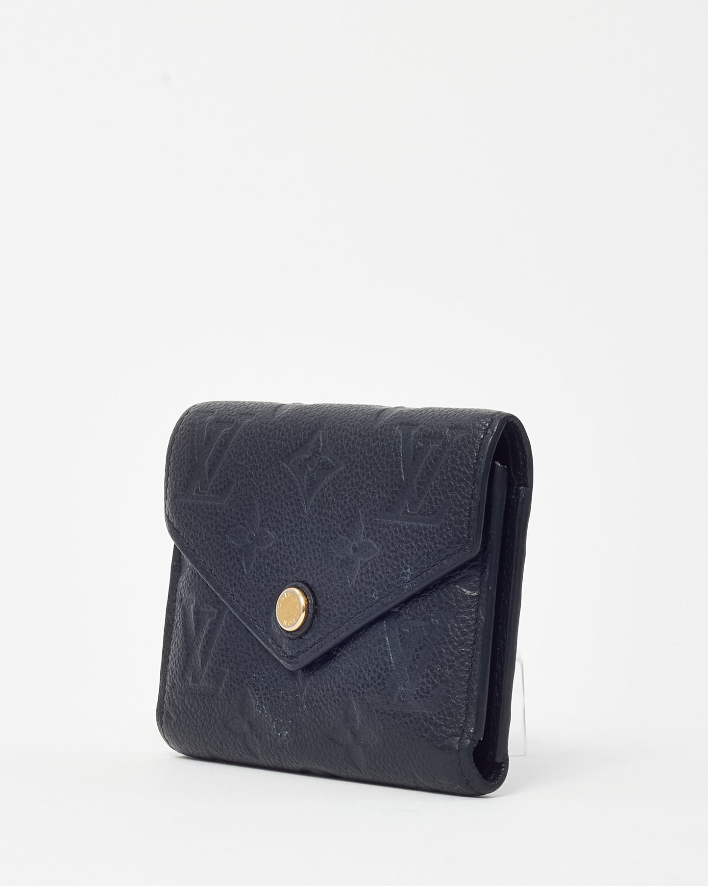 Louis Vuitton Black Monogram Empreinte Leather Victorine Wallet