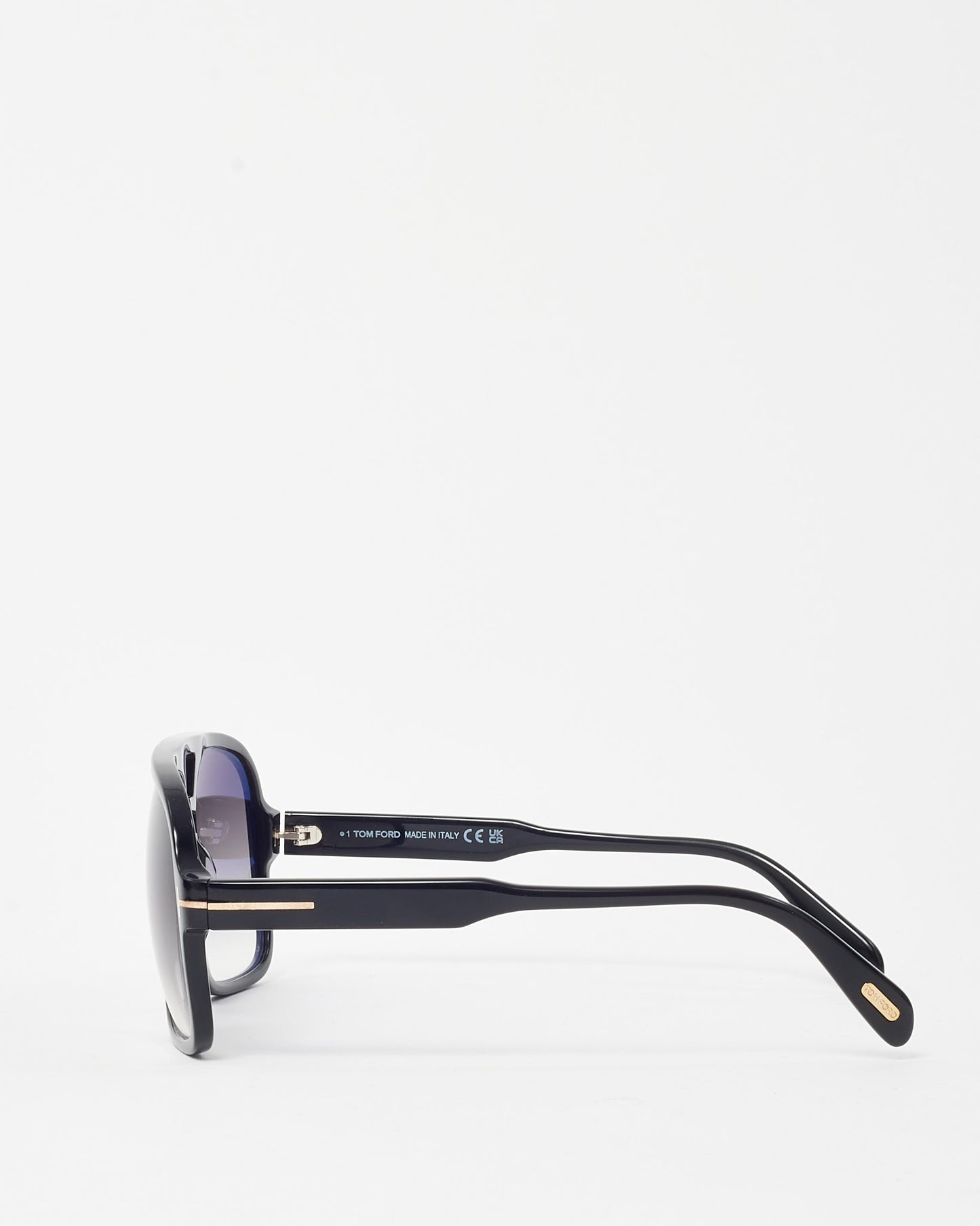 Tom Ford Black Falconer-2 TF88401B Oversize Aviator Sunglasses